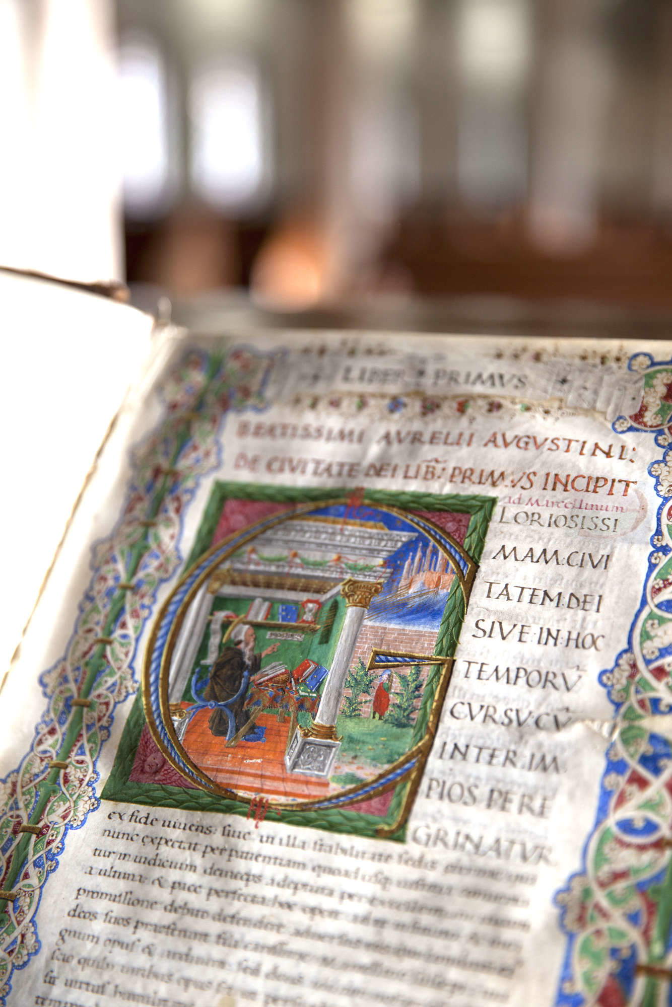 Codice miniato alla Biblioteca Malatestiana. Foto: Matteo Bosi