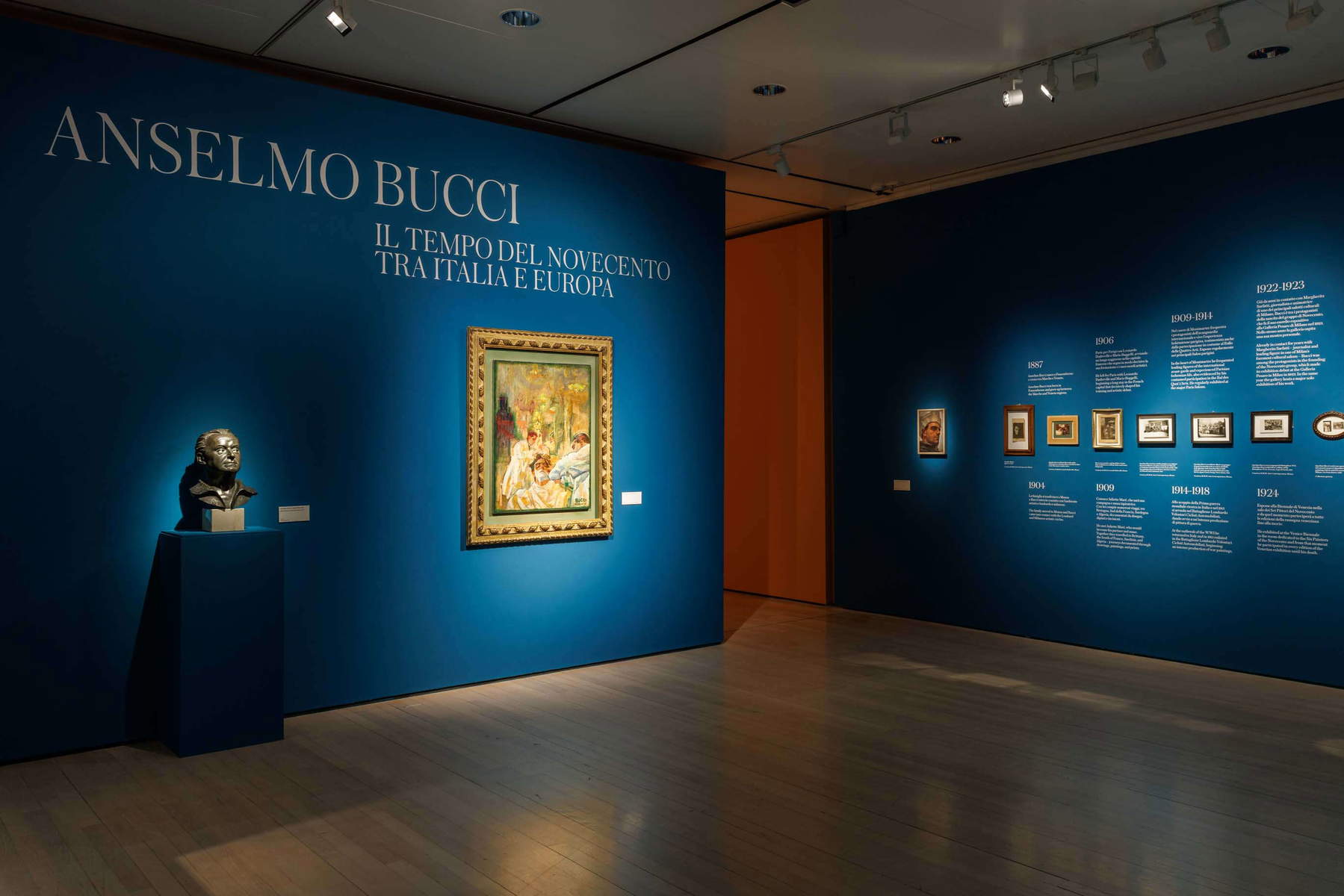 Plans de l'exposition Anselmo Bucci. Le temps du 20e siècle entre l'Italie et l'Europe