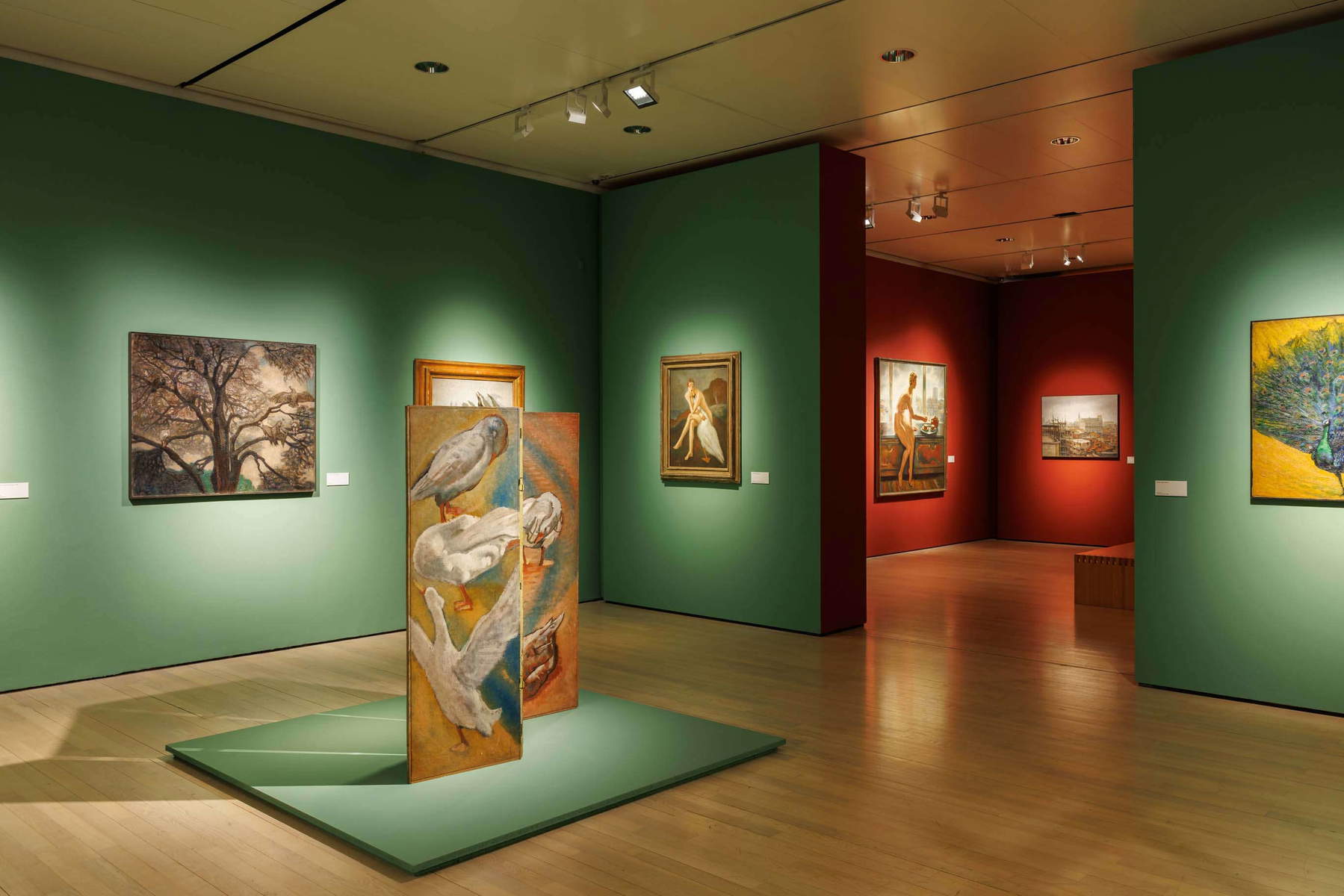 Plans de l'exposition Anselmo Bucci. Le temps du 20e siècle entre l'Italie et l'Europe