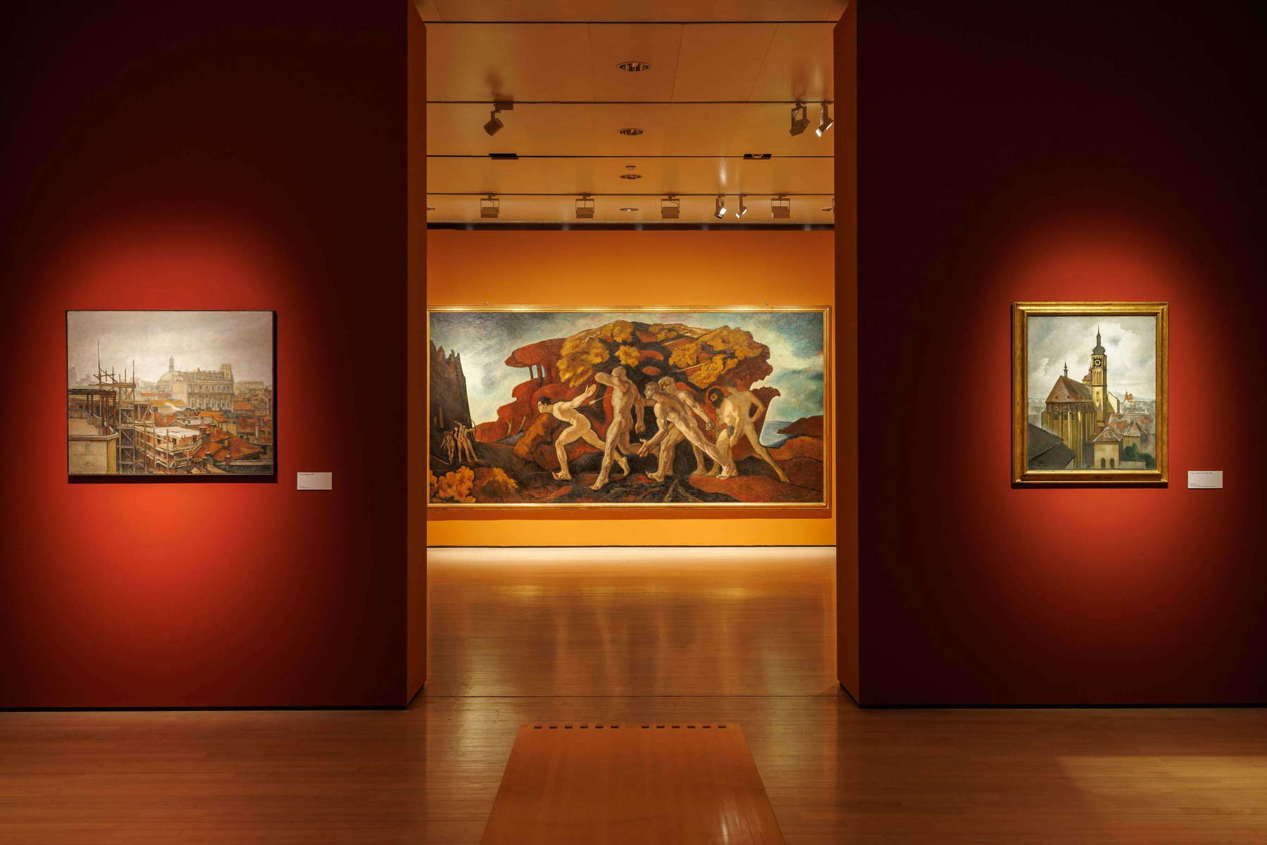 Plans de l'exposition Anselmo Bucci. Le temps du 20e siècle entre l'Italie et l'Europe