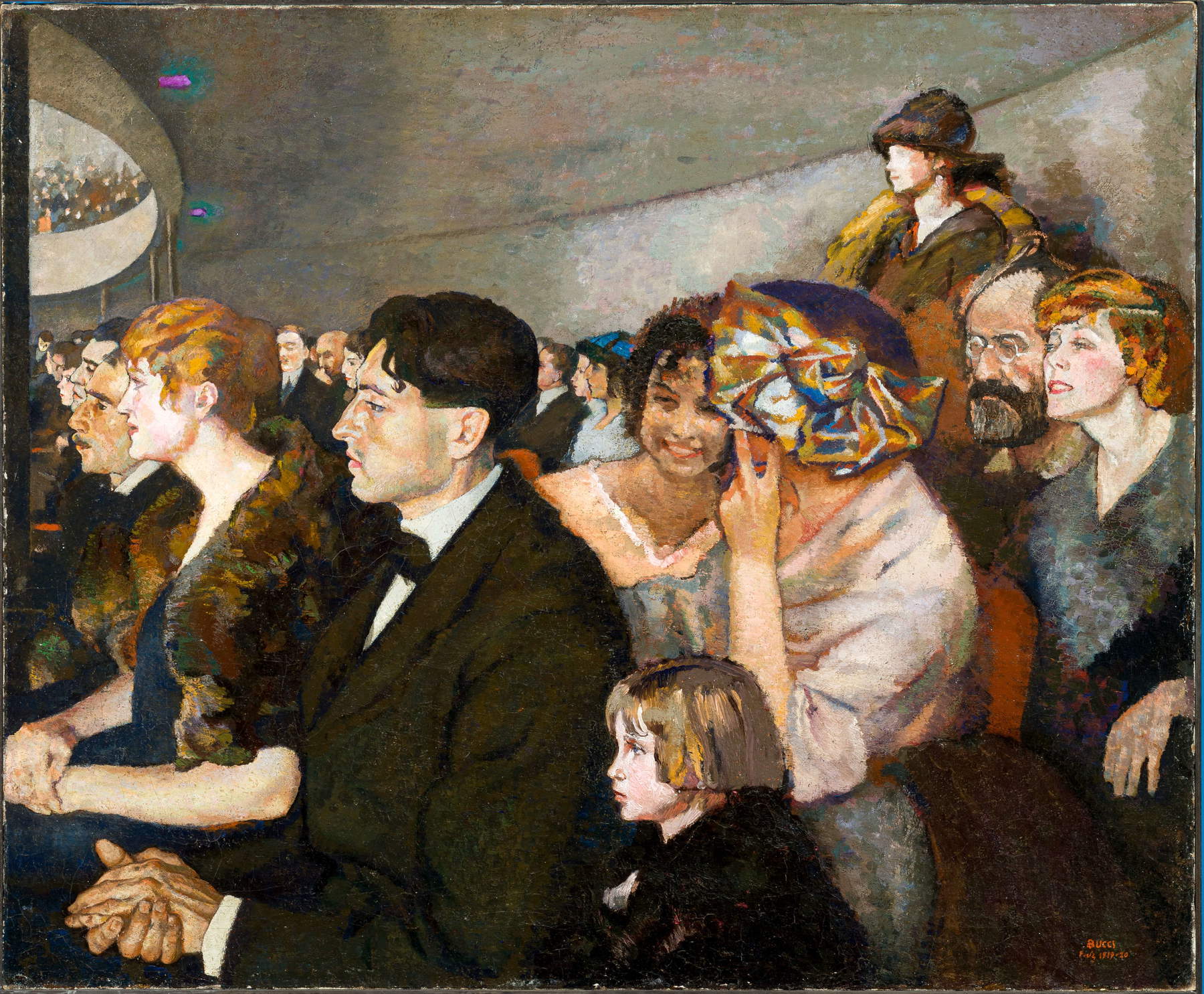 Anselmo Bucci, Odéon (1919-1920 ; huile sur toile, 101 &times; 123 cm ; collection privée)