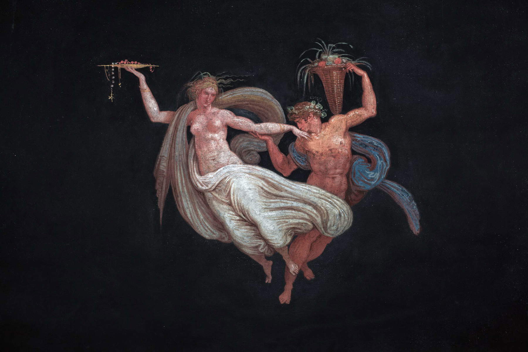 Dettaglio della decorazione dell'antibagno