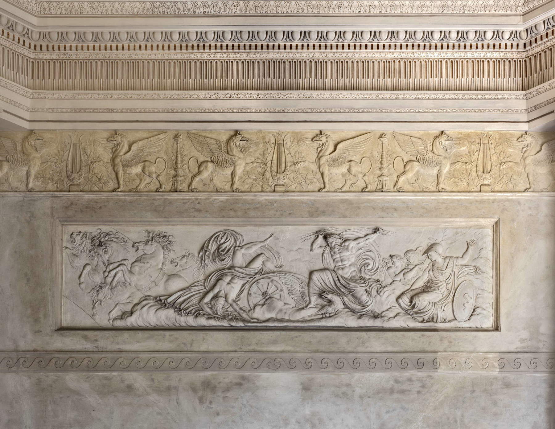Decorazione con Giove che fulmina Fetonte