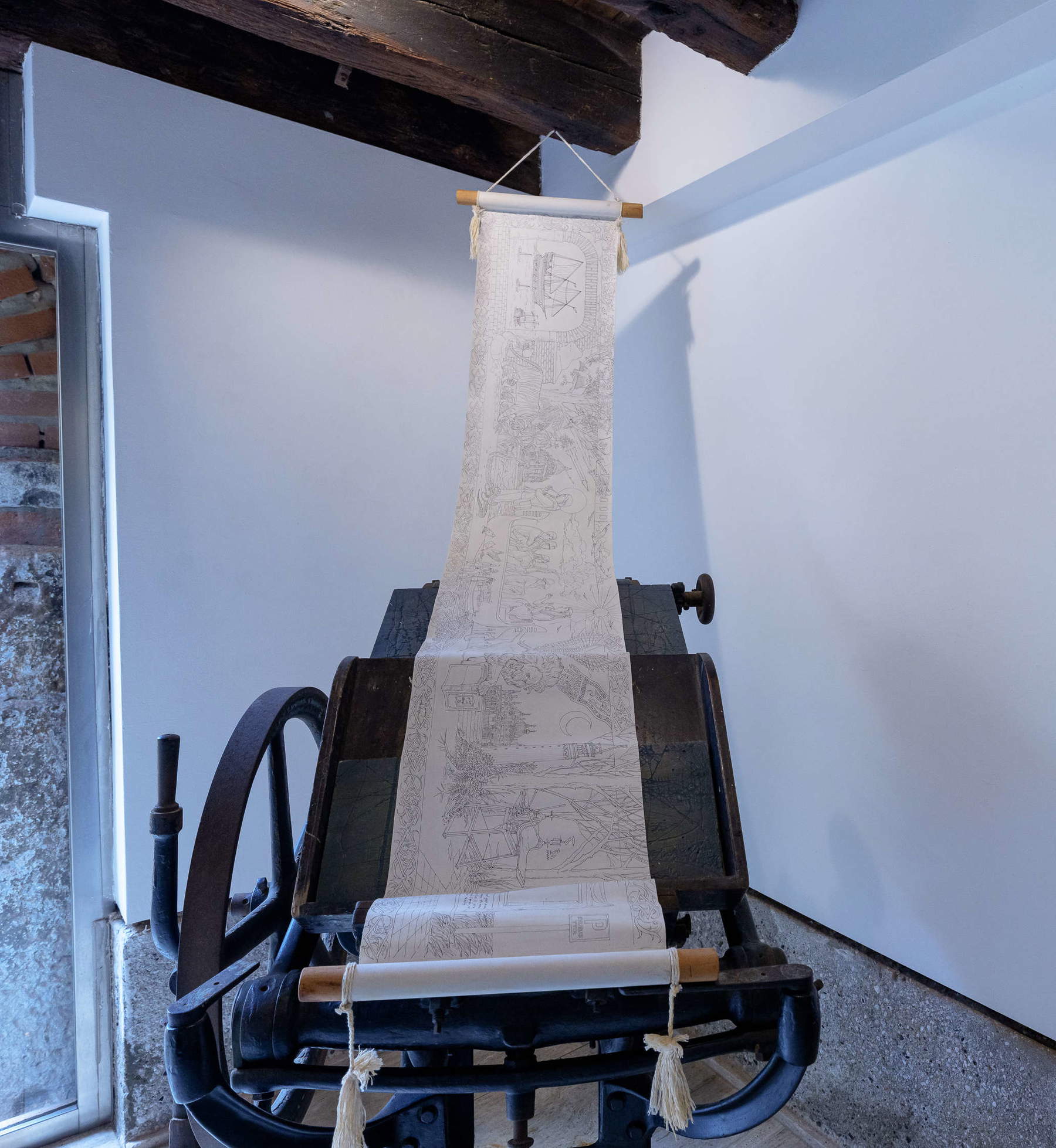 Installation du pavillon de l'Indonésie à la Biennale de Venise 2026. Photo : Andrea Avezz&ugrave;