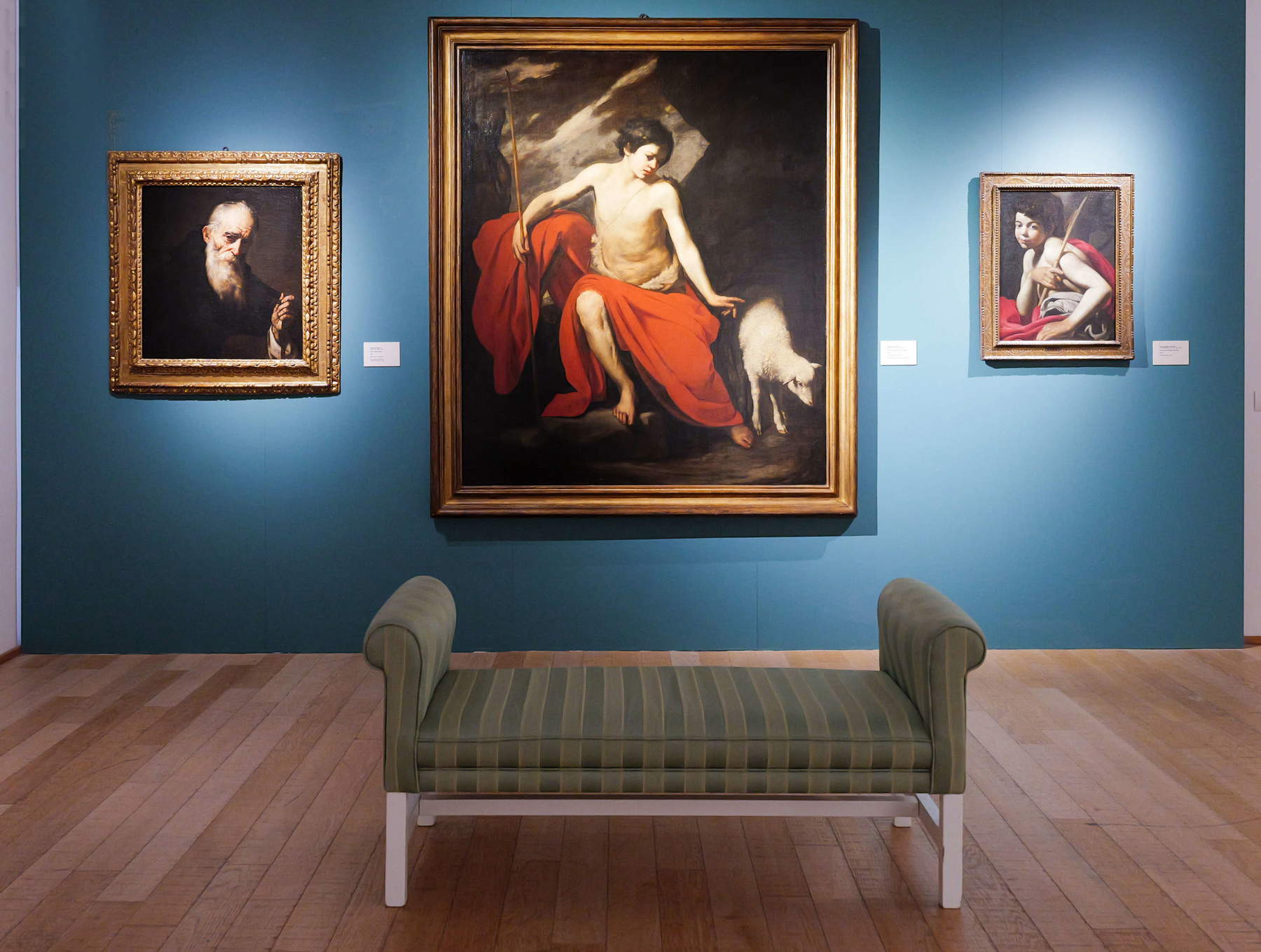 Exhibition displays for “Painting in Naples after Caravaggio: The 17th Century in the De Vito Foundation Collection.” Photo: Barbara Cardini