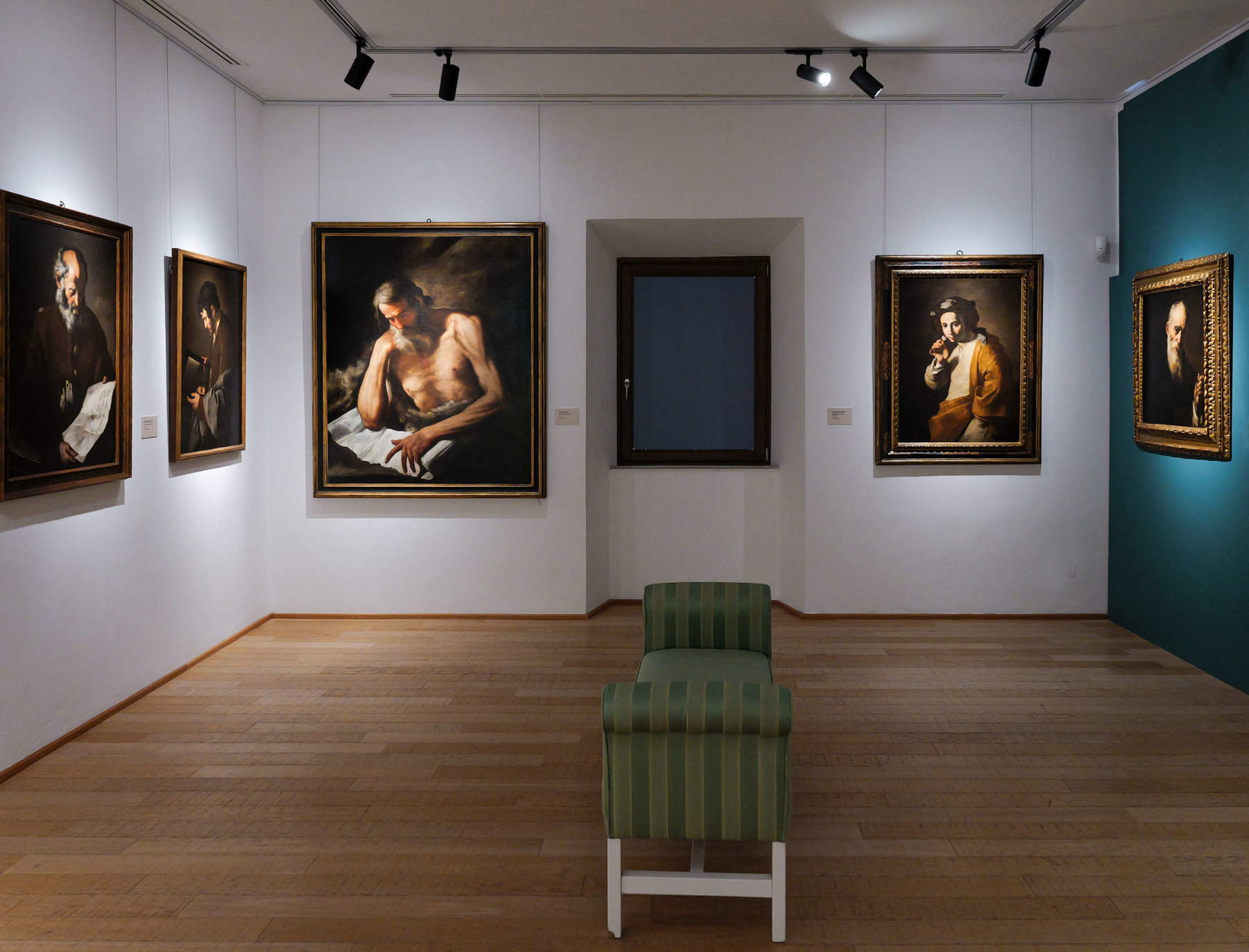 Exhibition displays for “Painting in Naples after Caravaggio: The 17th Century in the De Vito Foundation Collection.” Photo: Barbara Cardini