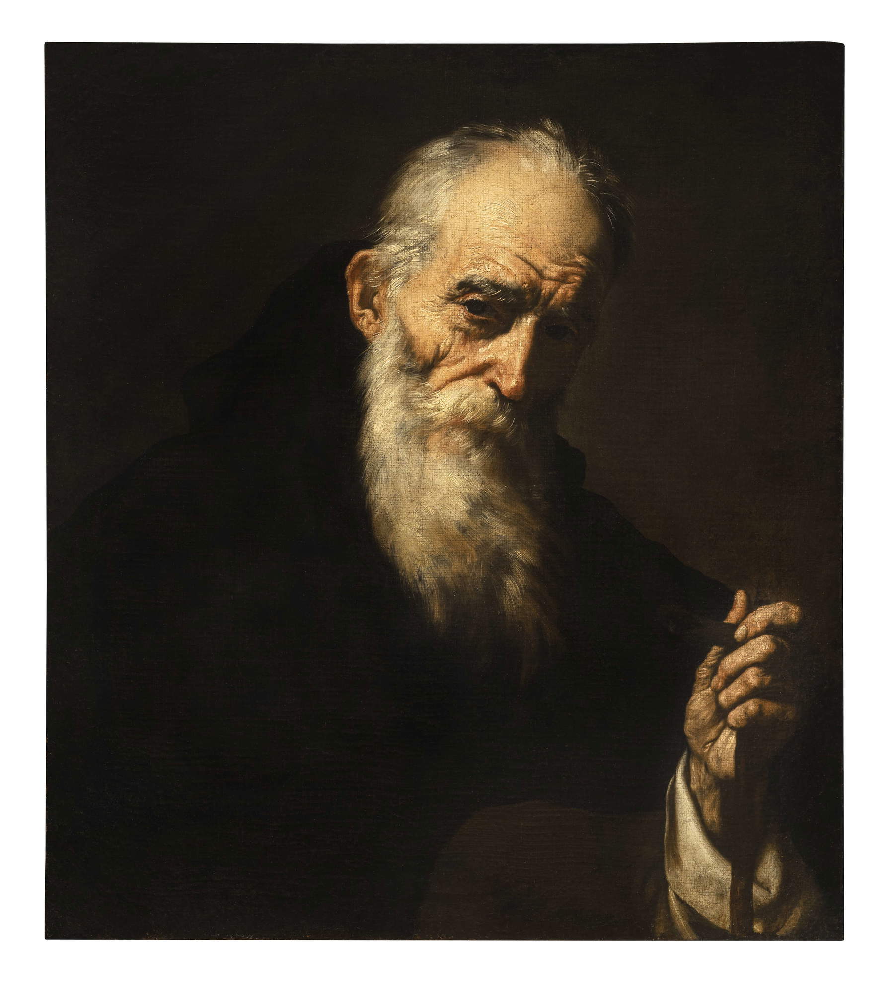 Jos&eacute; de Ribera, Saint Anthony the Abbot (1638; oil on canvas, 71.5 x 65.5 cm; Vaglia, De Vito Foundation, inv. 2)