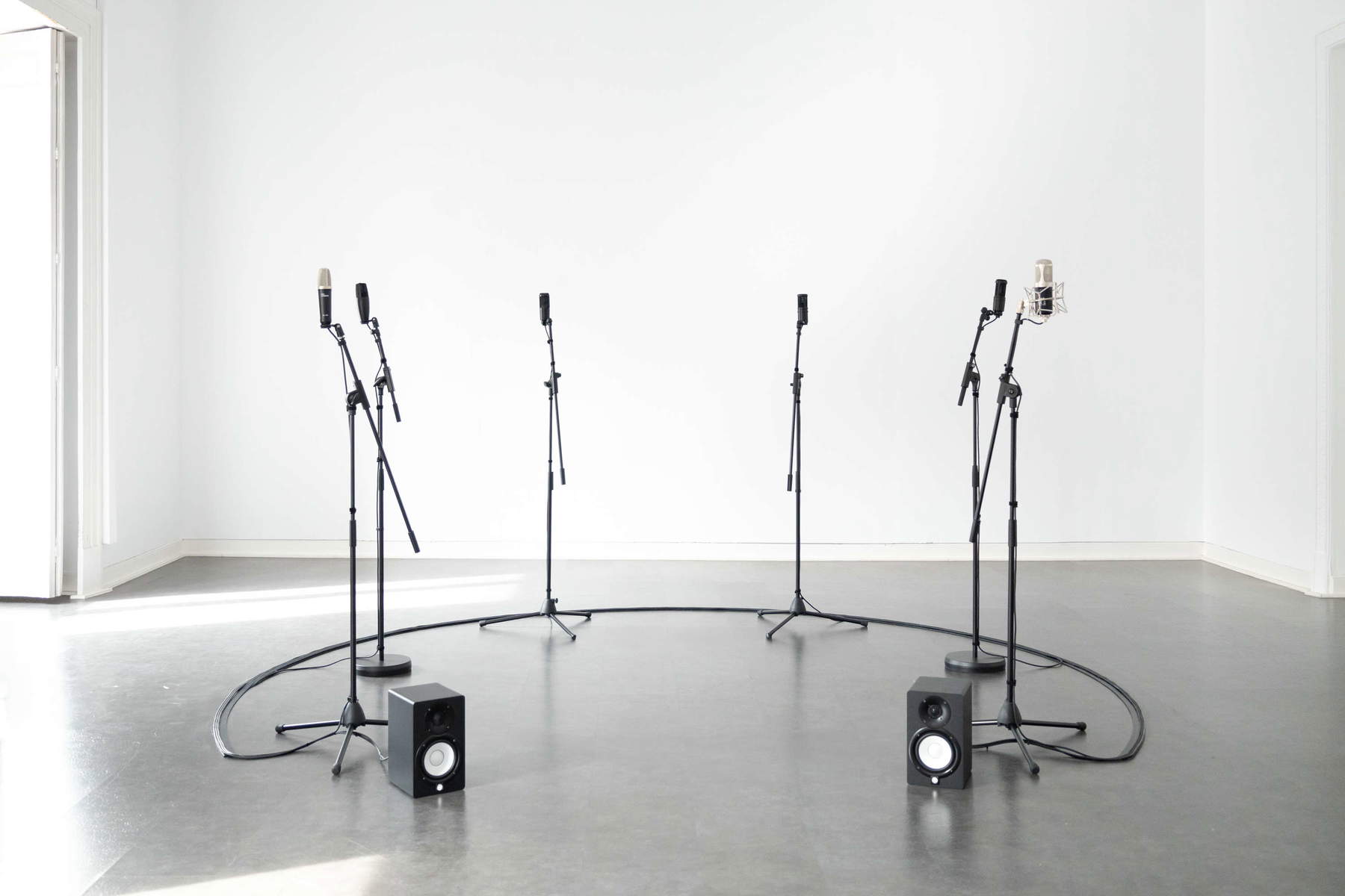 Nina Carini, Hoquetus (2021; Klanginstallation). Blick auf die Installation im Italienischen Kulturinstitut, Madrid