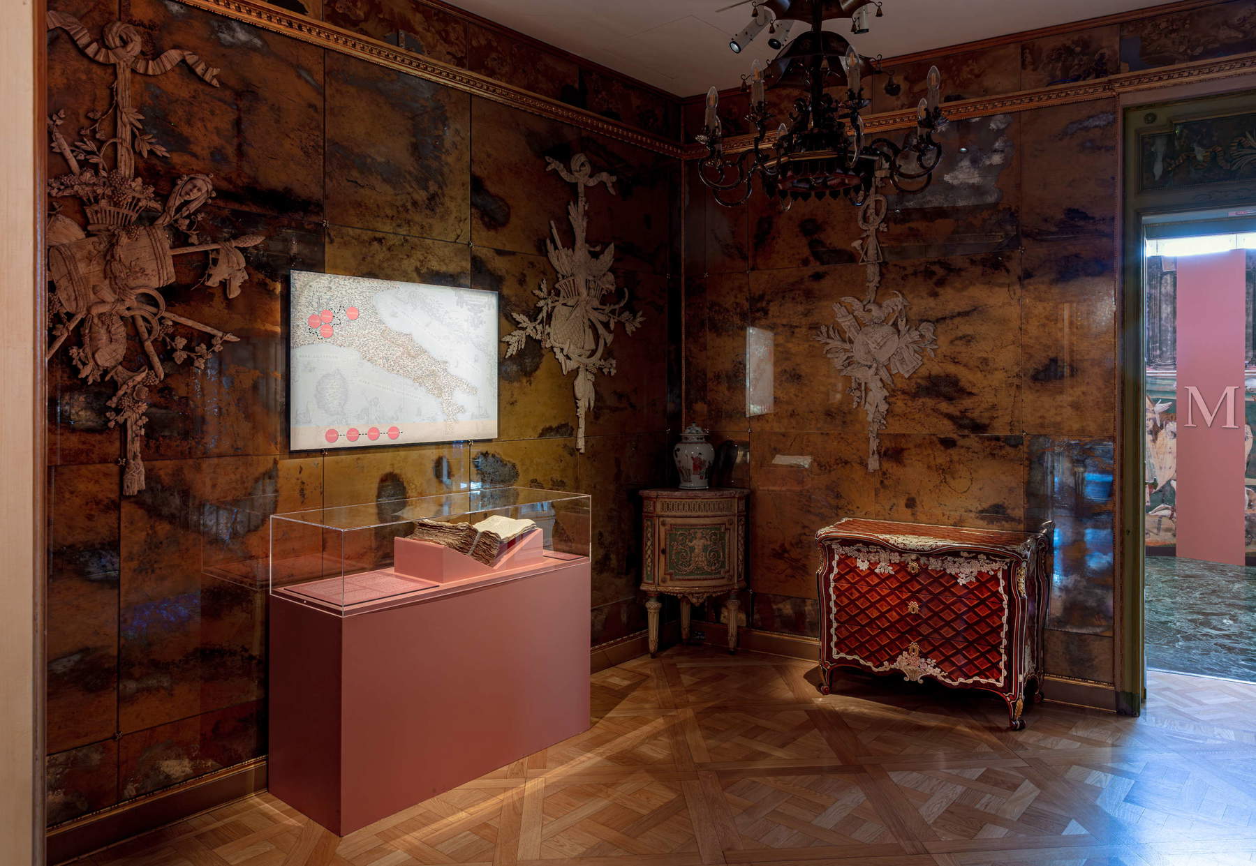 Mise en scène de l'exposition « Giovanni Antonio Bazzi, dit le Sodoma. À la conquête de la Renaissance »