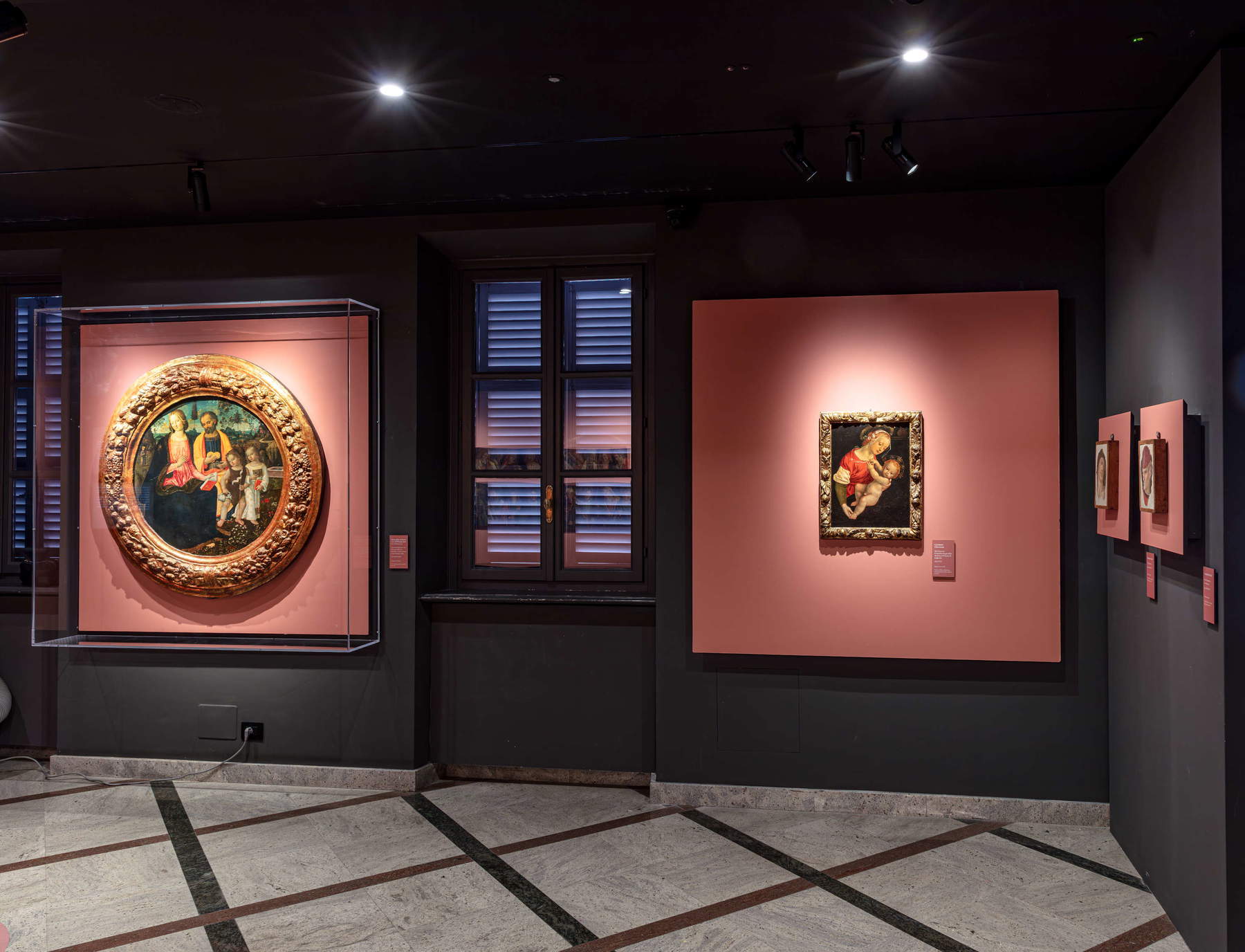 Mise en scène de l'exposition « Giovanni Antonio Bazzi, dit le Sodoma. À la conquête de la Renaissance »