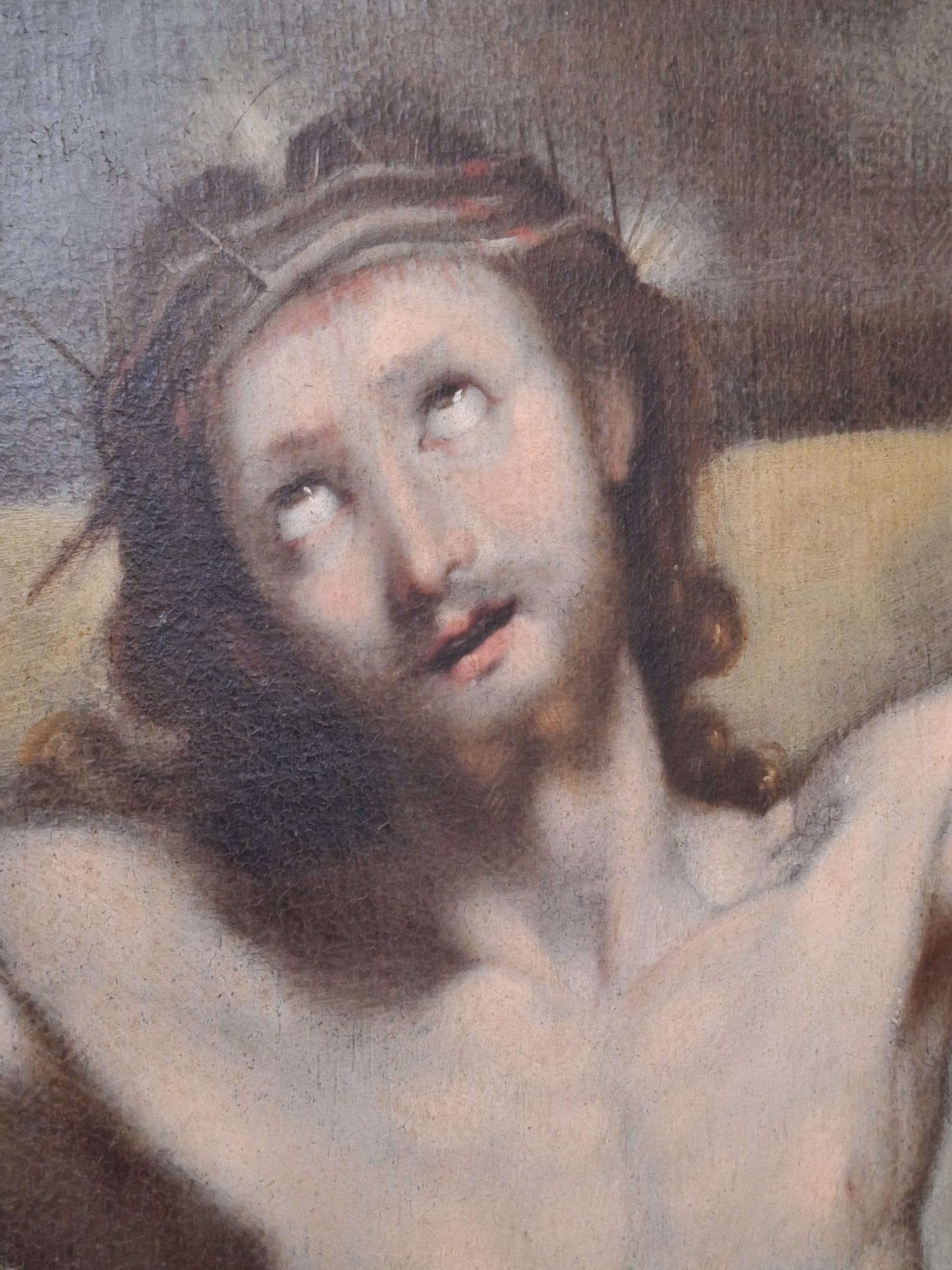 Claudio Ridolfi, *The Breathing Crucifix*, detail (c. 1615; oil on canvas, 178 x 135 cm; Corinaldo, San Francesco)