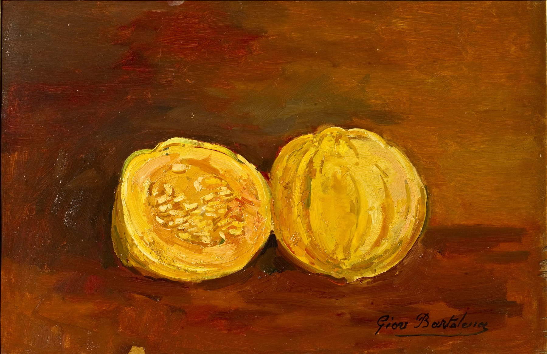 Giovanni Bartolena, Nature morte (sans date ; huile sur bois ; Florence, Galerie d&rsquo;art moderne, Palazzo Pitti)
