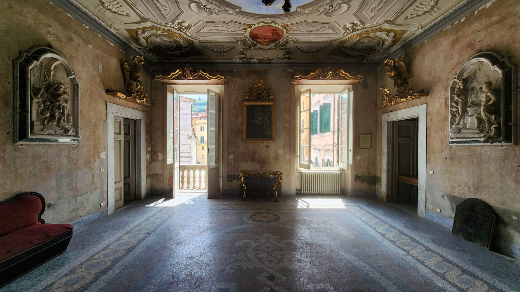 Salone di rappresentanza, Palazzo Staffetti Del Medico Sarteschi. Foto: Federico Giannini
