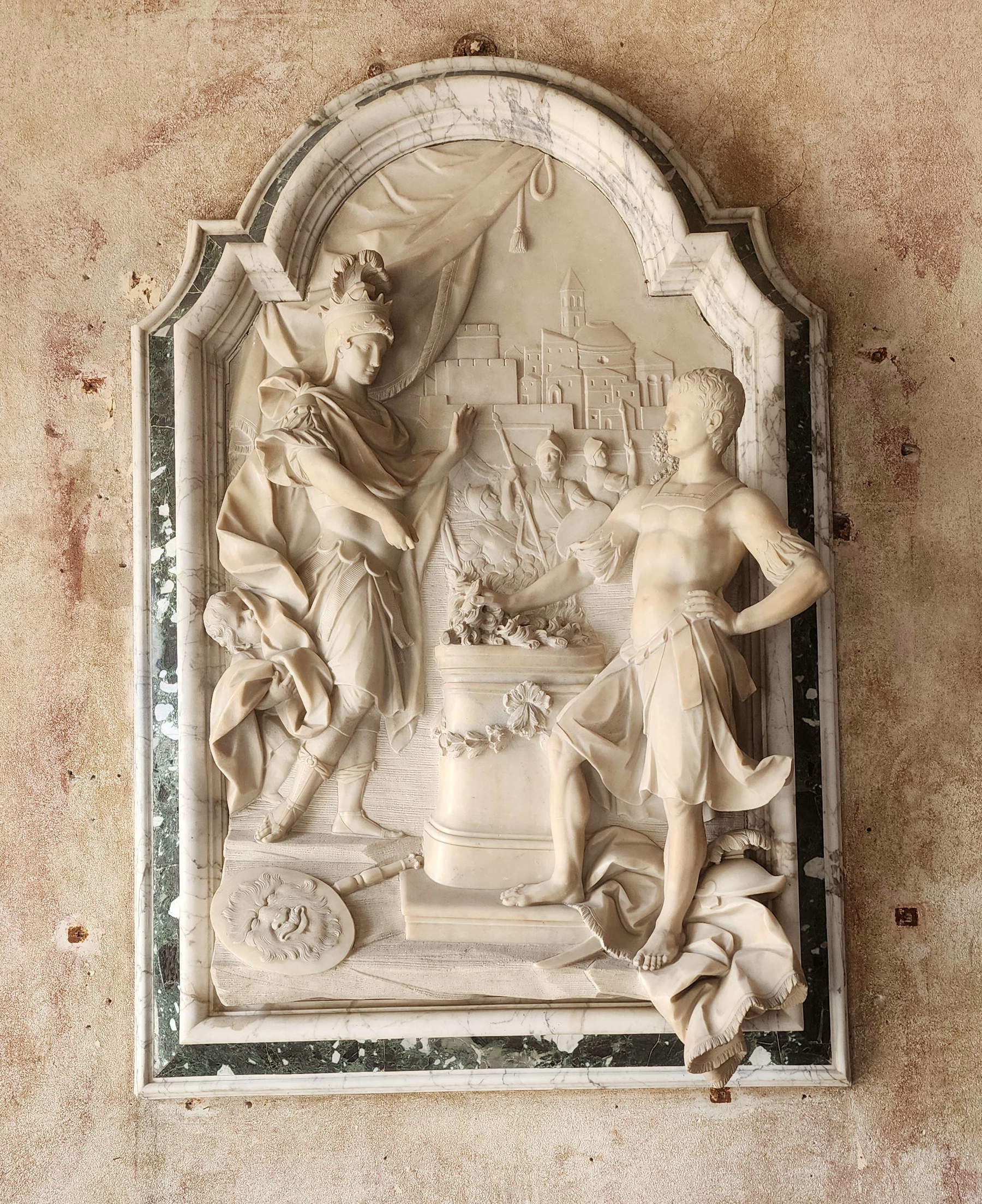 Giovanni Antonio Cybei, Muzio Scevola (anni Cinquanta del XVIII secolo; Carrara, Palazzo Staffetti Del Medico Sarteschi)