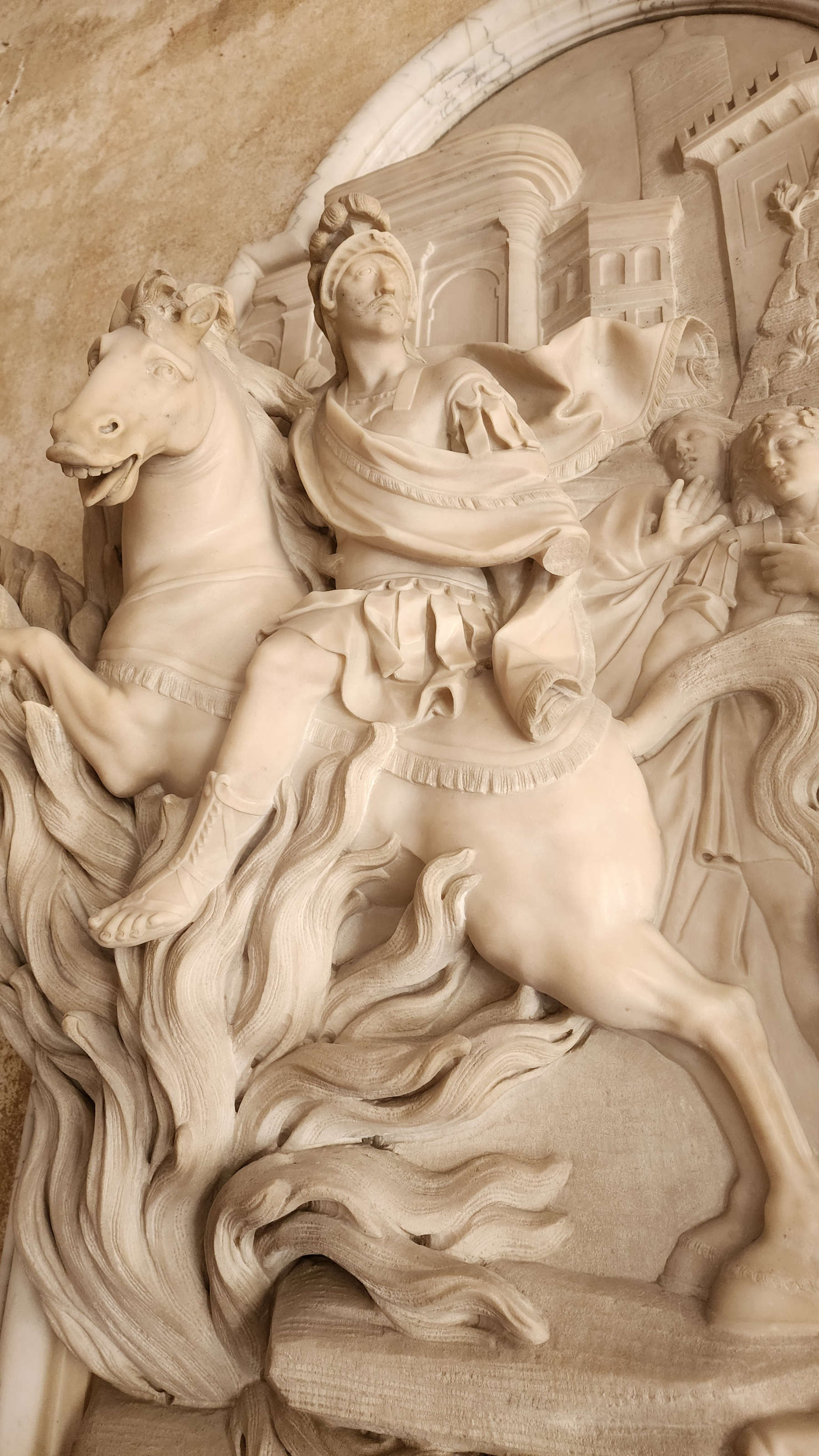 Giovanni Antonio Cybei, Marco Curzio, dettaglio