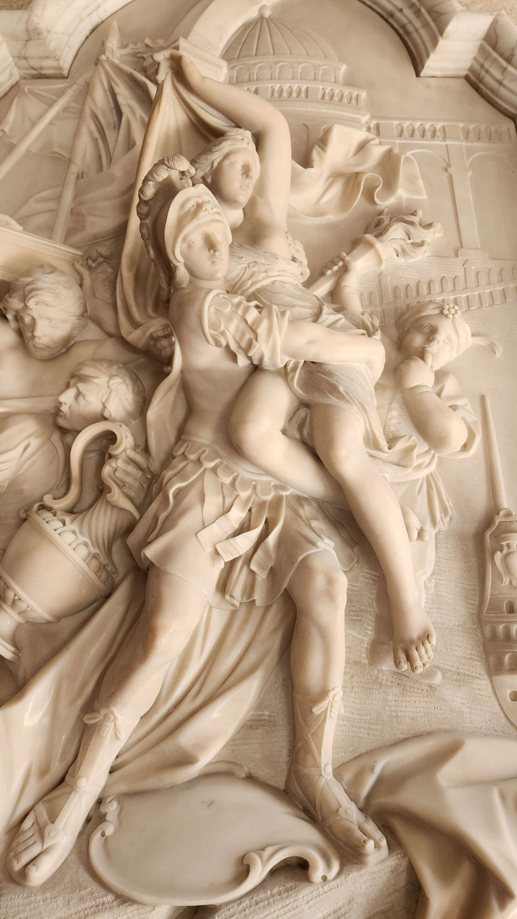 Giovanni Antonio Cybei, Ratto di Elena, dettaglio