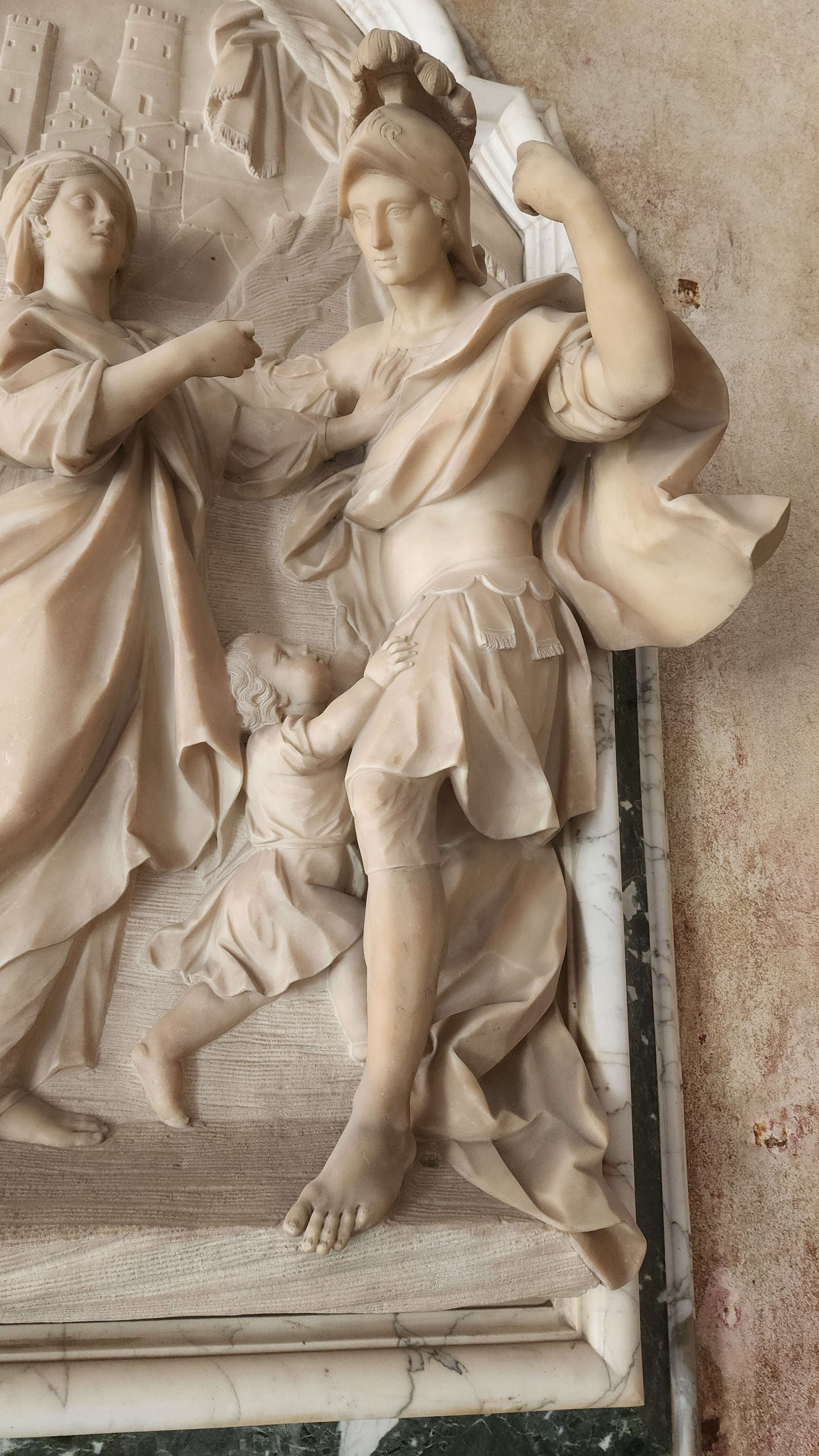 Giovanni Antonio Cybei, Coriolano, dettaglio