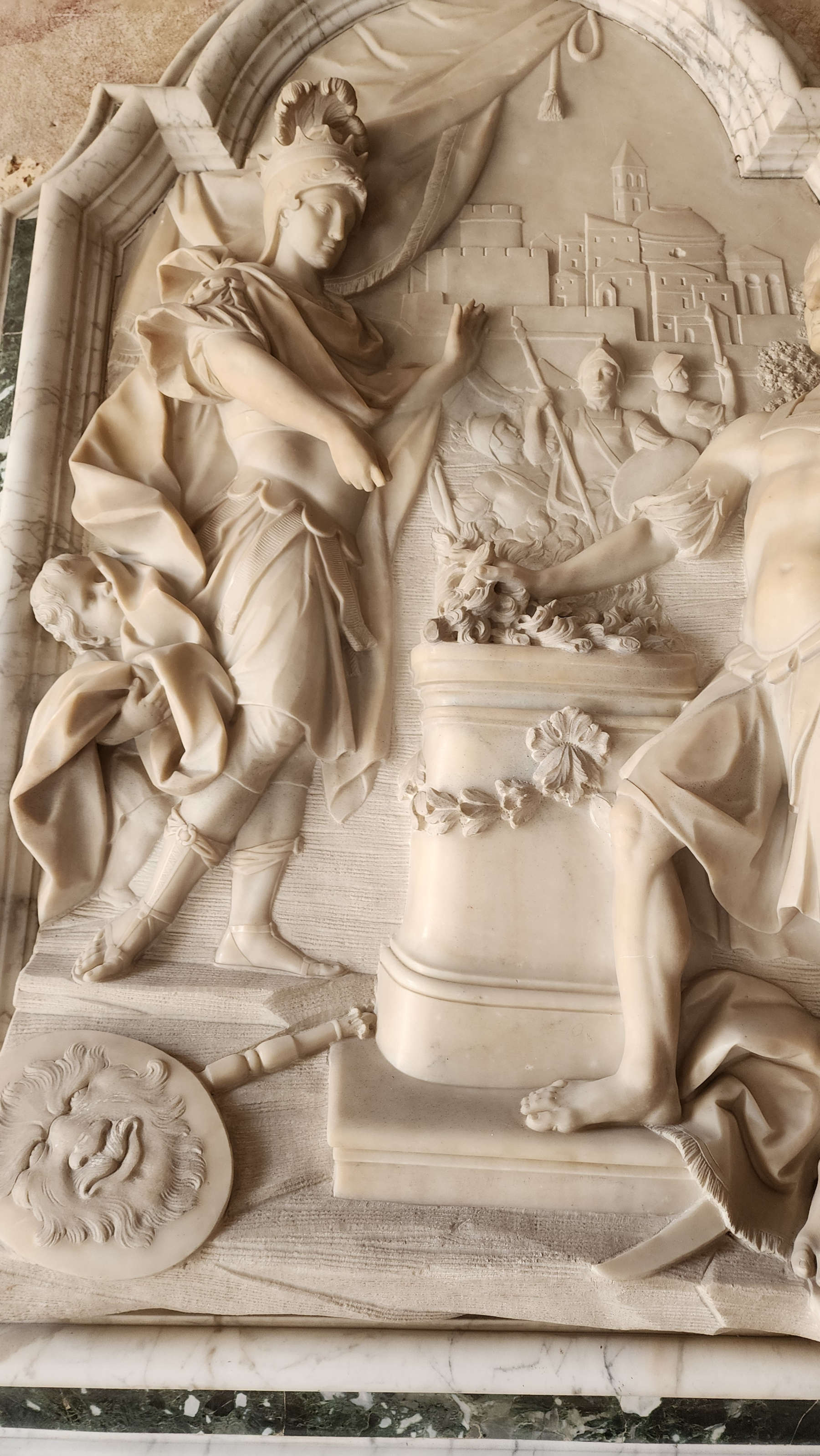 Giovanni Antonio Cybei, Muzio Scevola, dettaglio
