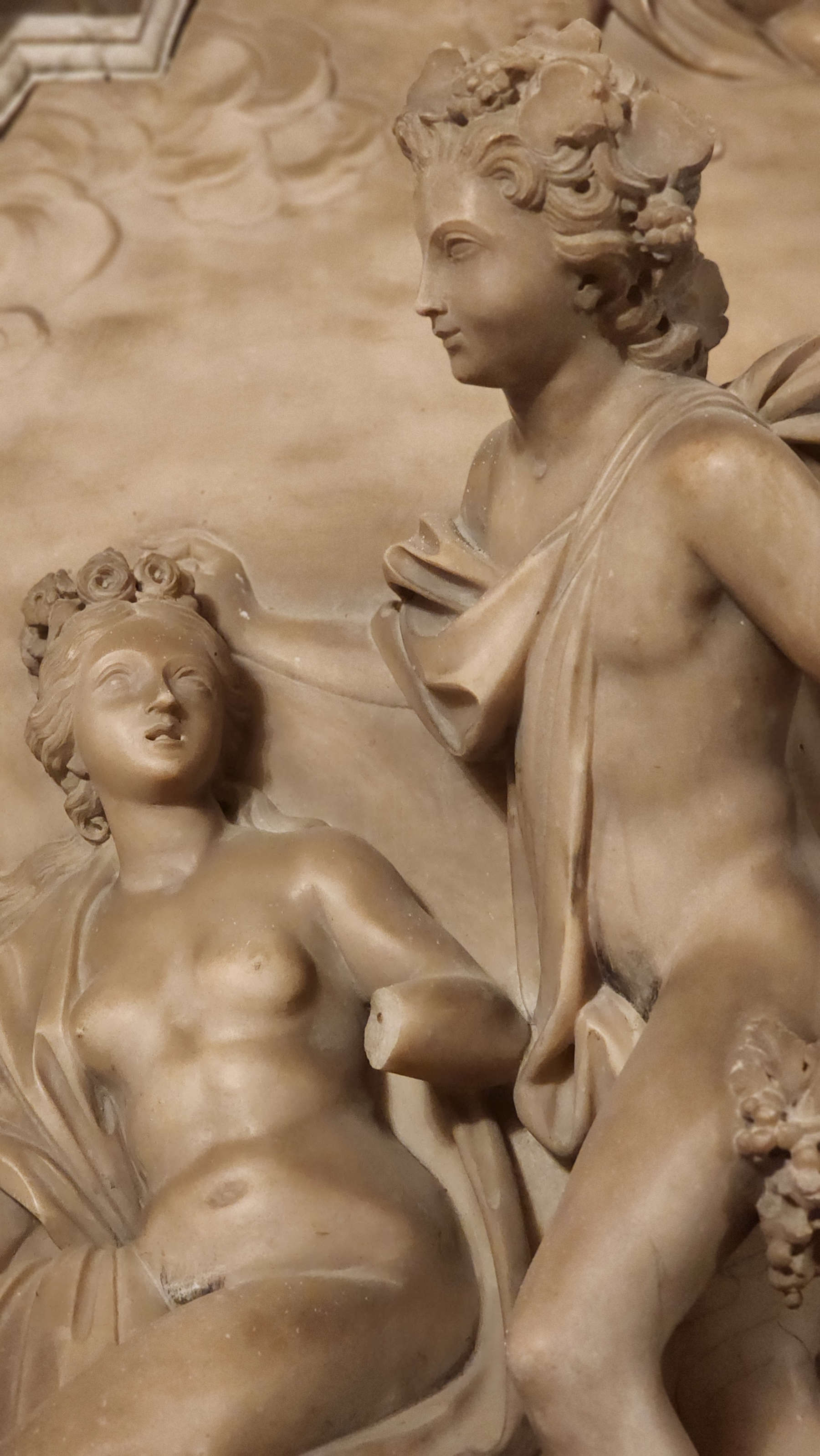 Giovanni Antonio Cybei e bottega, Bacco e Arianna, dettaglio