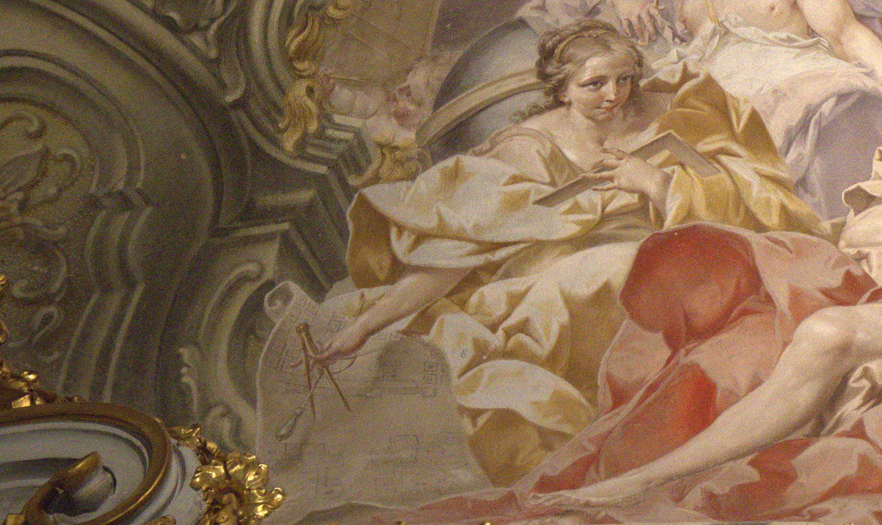 Sebastiano Galeotti, Trionfo delle Arti Nobili, allegoria dell&rsquo;Architettura