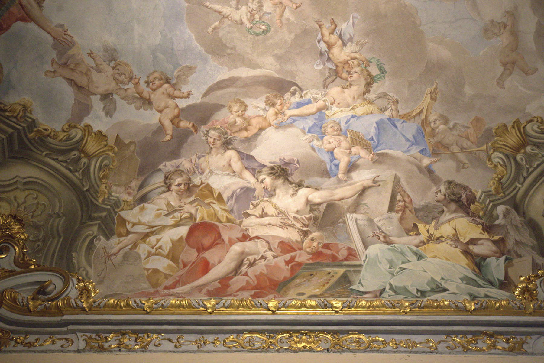 Sebastiano Galeotti, Trionfo delle Arti Nobili, dettaglio