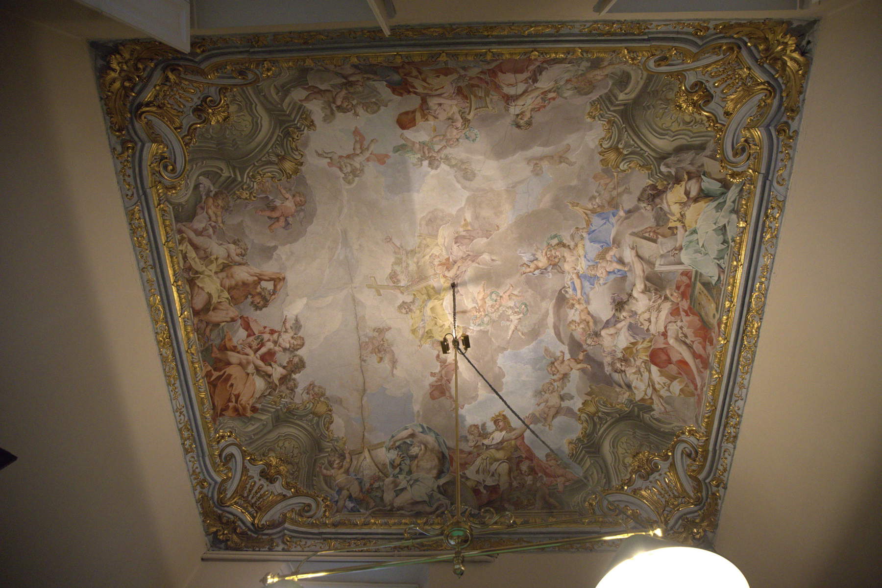 Sebastiano Galeotti, Trionfo della Felicit&agrave; Pubblica (1730; affresco, Genova, Palazzo Sinibaldo Fieschi)