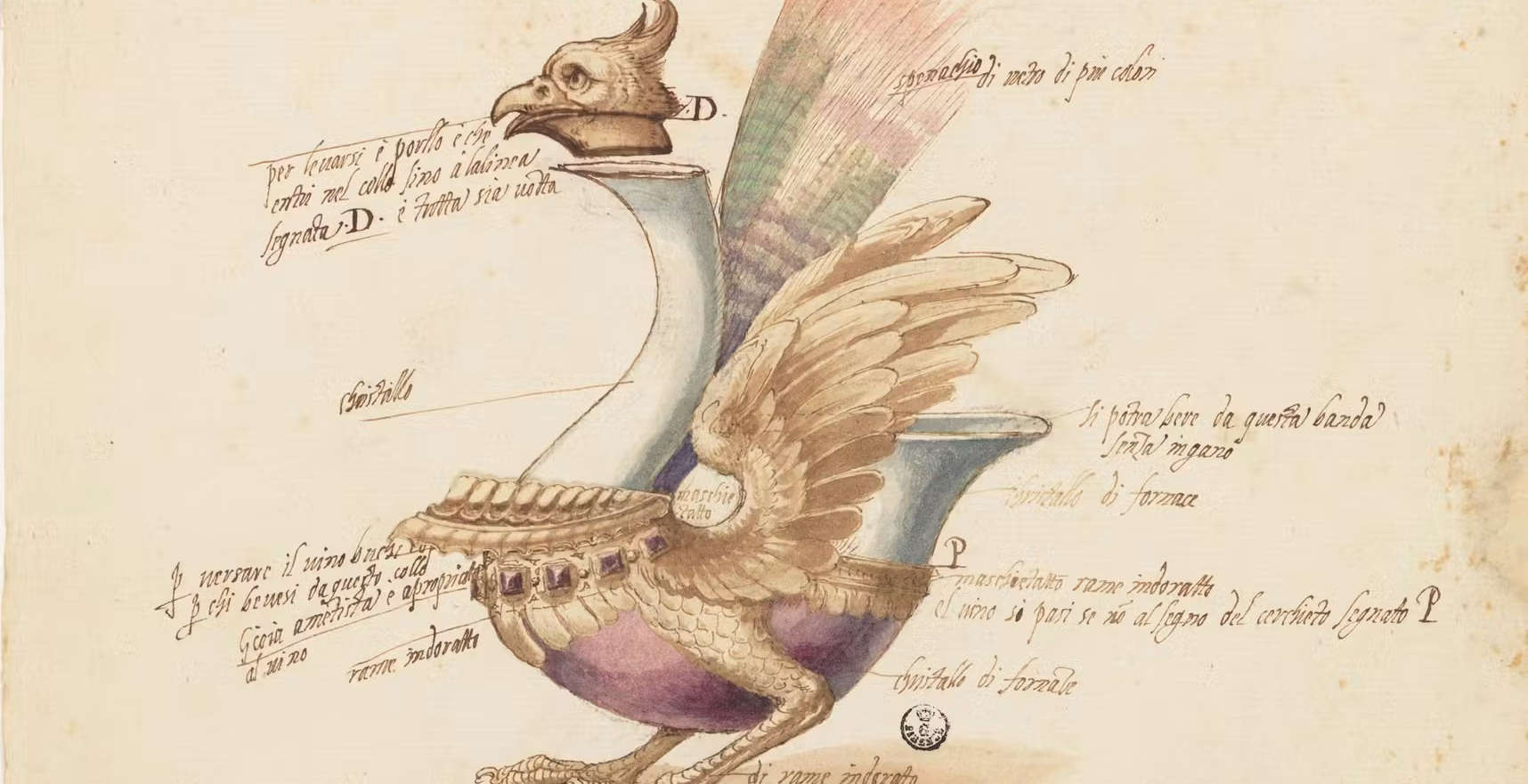 Gli assurdi bicchieri da capriccio di Jacopo Ligozzi: fantasia alla tavola dei Medici