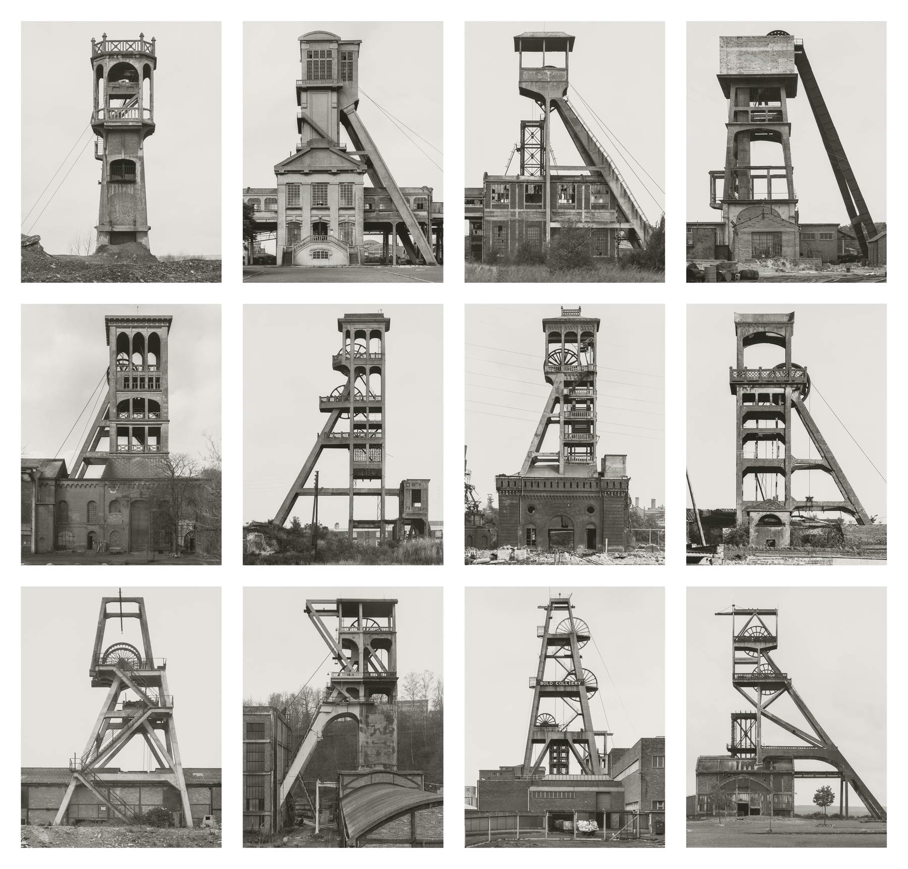 Bernd &amp; Hilla Becher, Fördertürme in Belgien, Frankreich und Großbritannien (1966&ndash;1979; Silbersalzdrucke) &copy; Nachlass Bernd &amp; Hilla Becher, vertreten durch Max Becher. Mit freundlicher Genehmigung von Die Photographische Sammlung/SK Stiftung Kultur &ndash; Bernd &amp; Hilla Becher Archiv, Köln