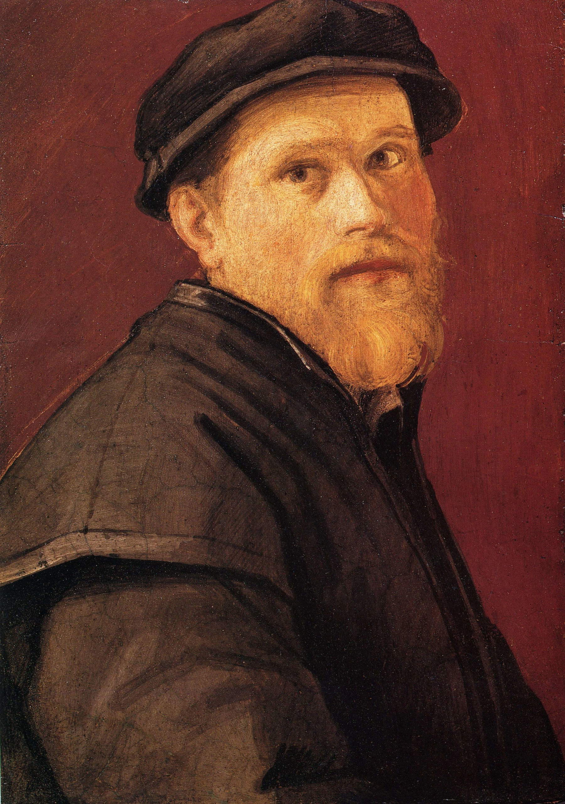 Pontormo, Selbstporträt (um 1520; Tempera auf Terrakotta, 51,5 x 37 cm; La Spezia, Museo Civico Amedeo Lia)