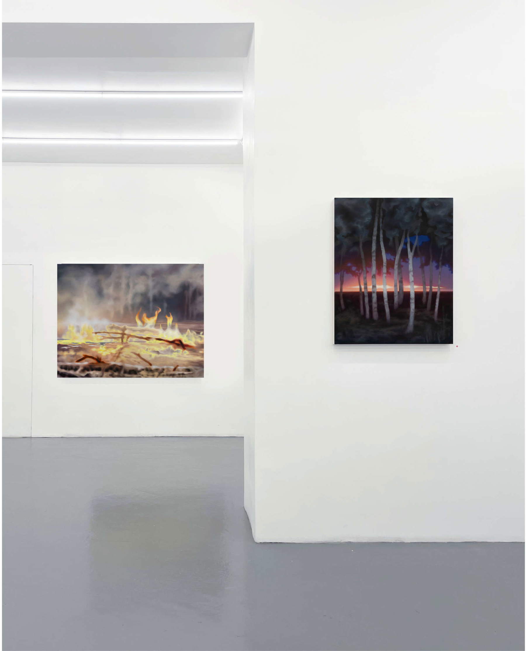 Obra de Lena Keller en la exposición conjunta (con Magali Cazo) «R&eacute;miniscences» (2024), París, Galerie Bayasli