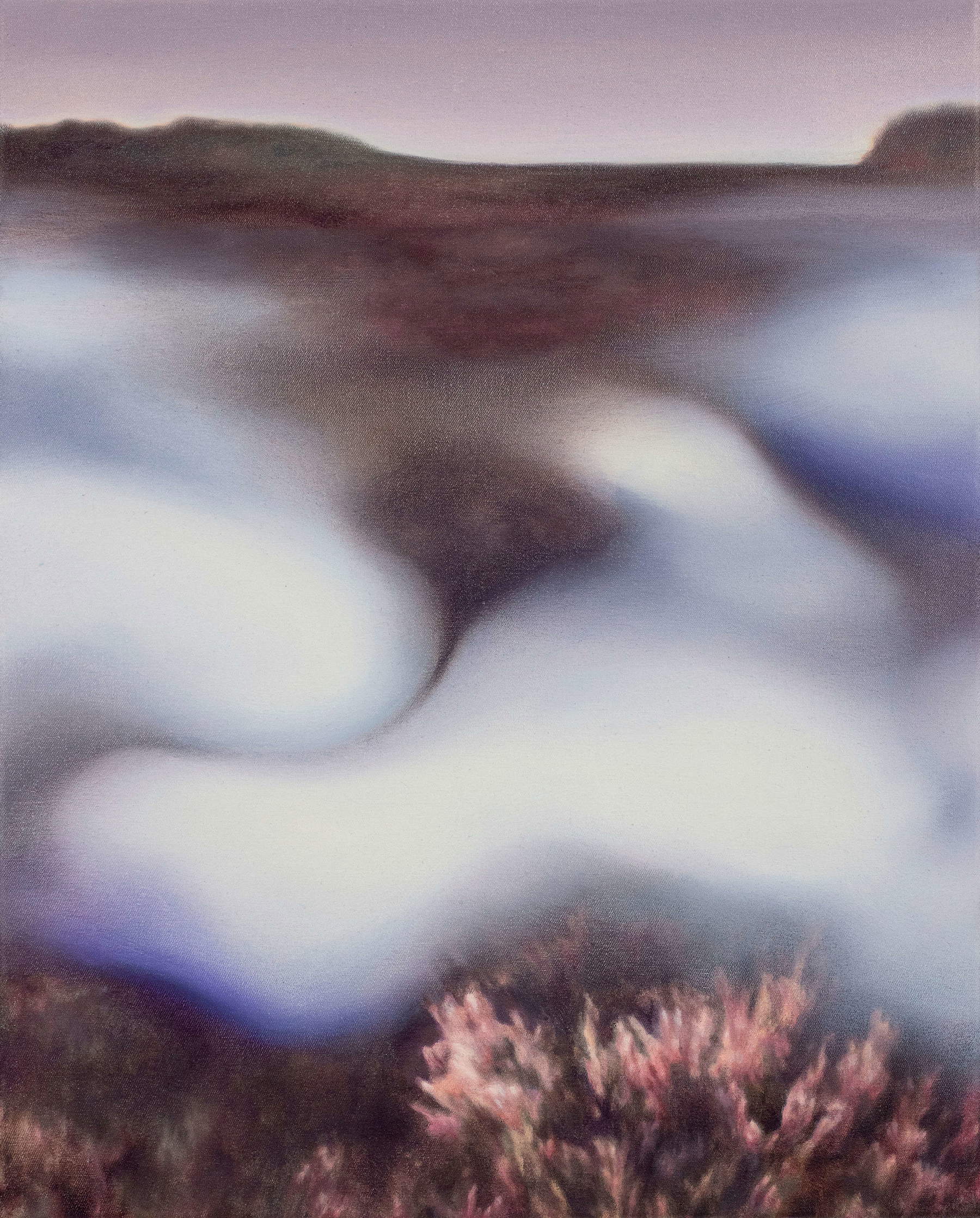 Lena Keller, Swipers (2023; óleo sobre lienzo, 50 x 40 cm)