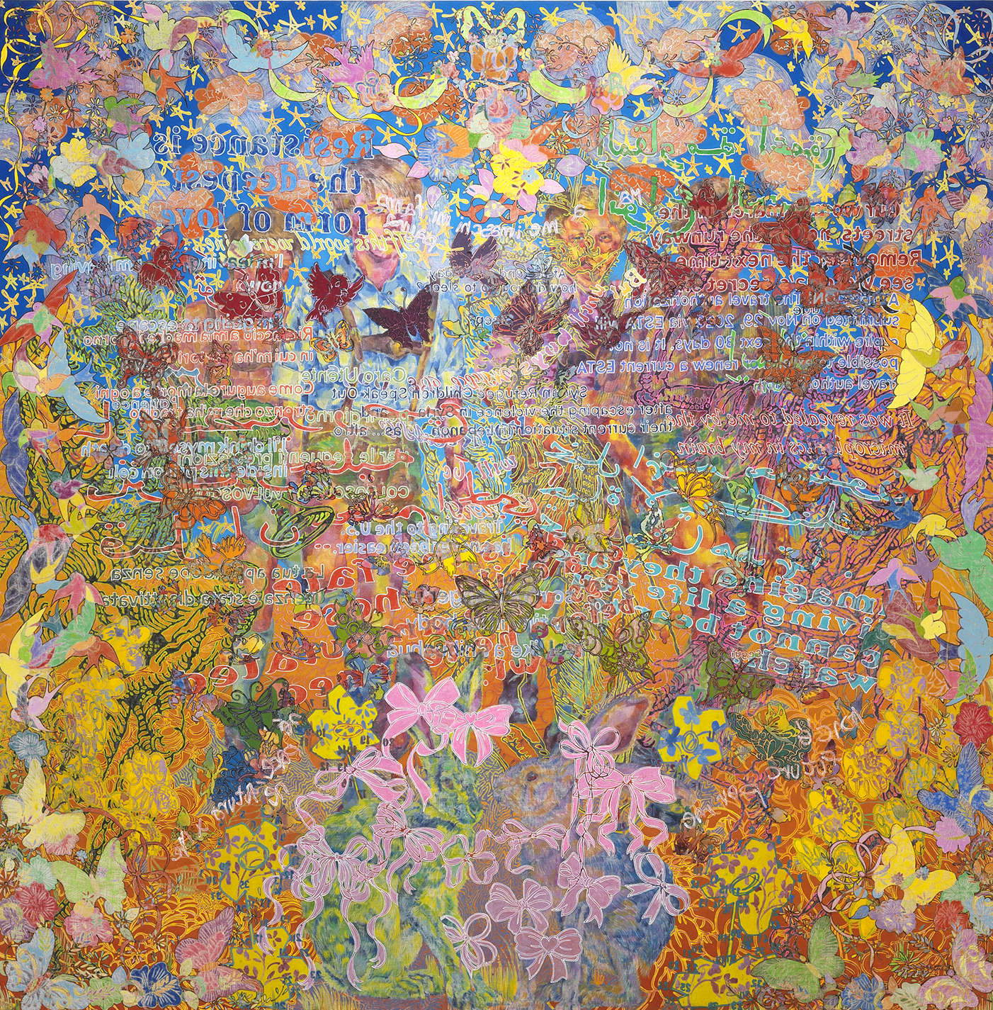 Giuditta Branconi, „Tanz und dann kommt er, um dich zu holen (lauf, kleines Mädchen)“ (2025; Öl auf Leinen) &copy; Giuditta Branconi, mit freundlicher Genehmigung der Künstlerin und der L.U.P.O. Gallery, Mailand. Foto: Dario Lasagni