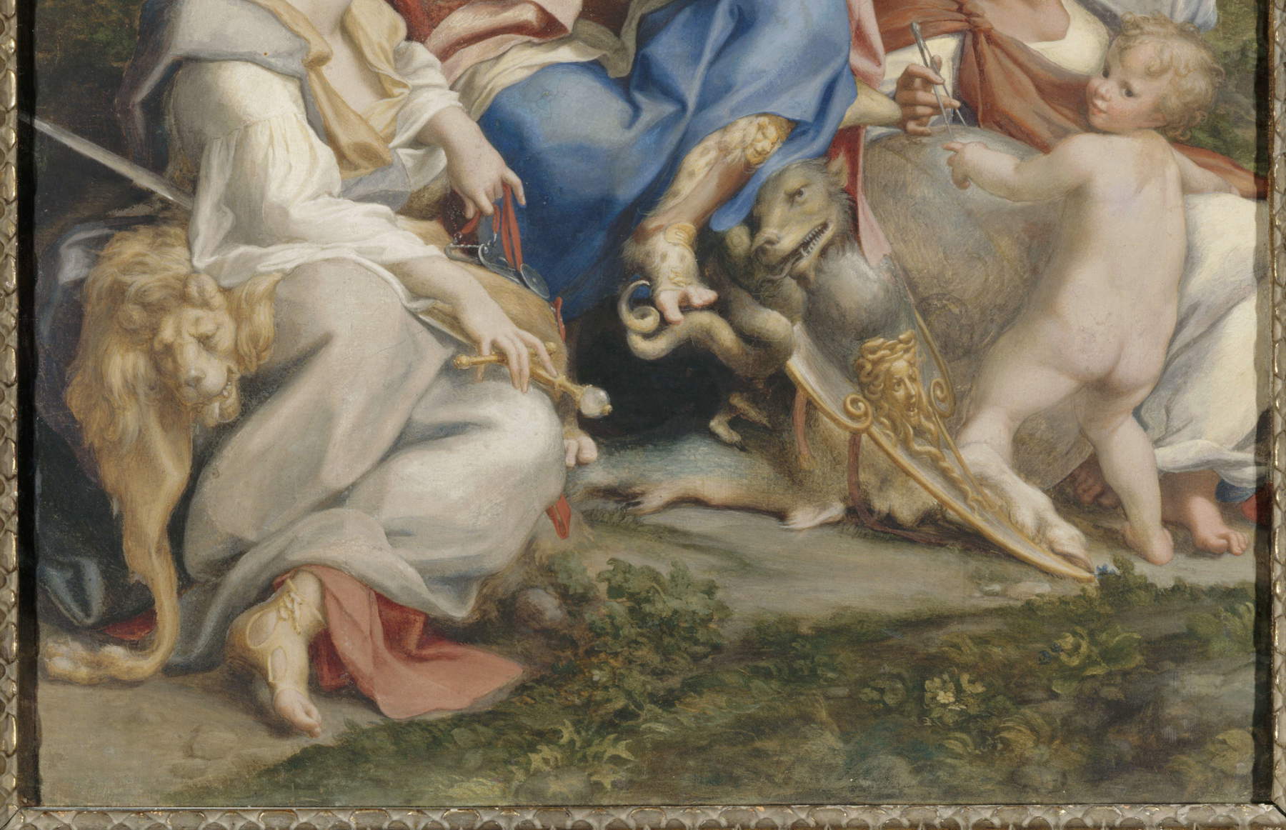 Correggio, Allegorie der Weisheit oder Tugend, unterer Teil
