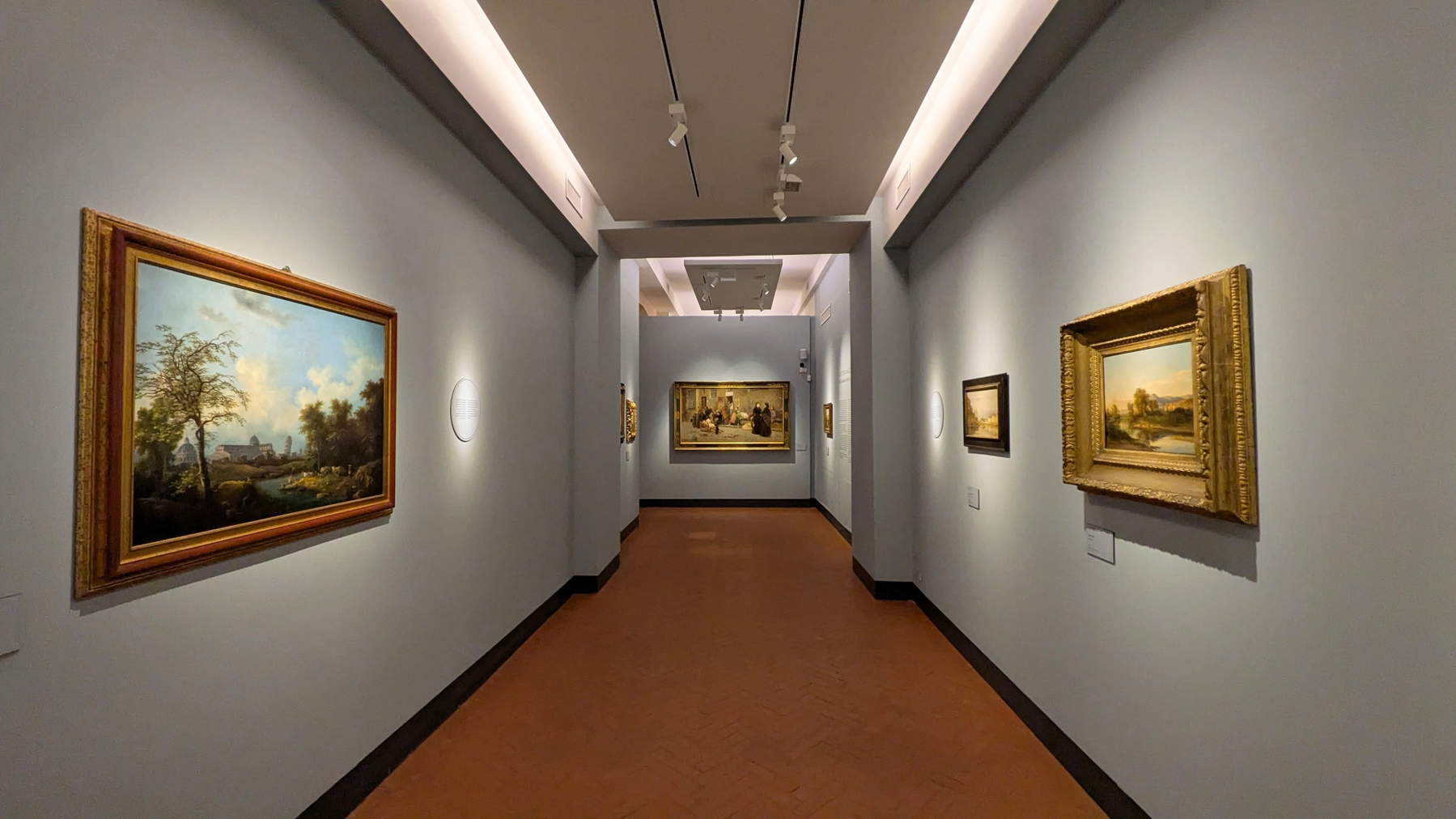 Ausstellungsgestaltung der Ausstellung „Die Brüder Gioli. Und die Malerei in Pisa zwischen dem 19. und 20. Jahrhundert“. Foto: Palazzo Blu