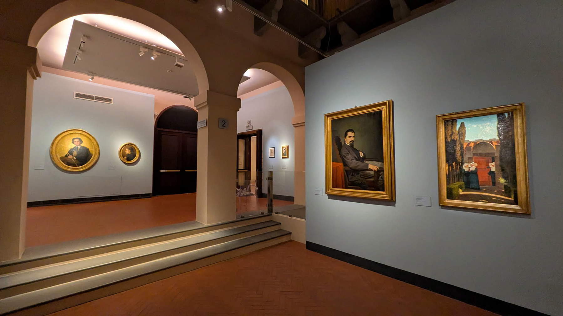 Ausstellungsgestaltung der Ausstellung „Die Brüder Gioli. Und die Malerei in Pisa zwischen dem 19. und 20. Jahrhundert“. Foto: Palazzo Blu