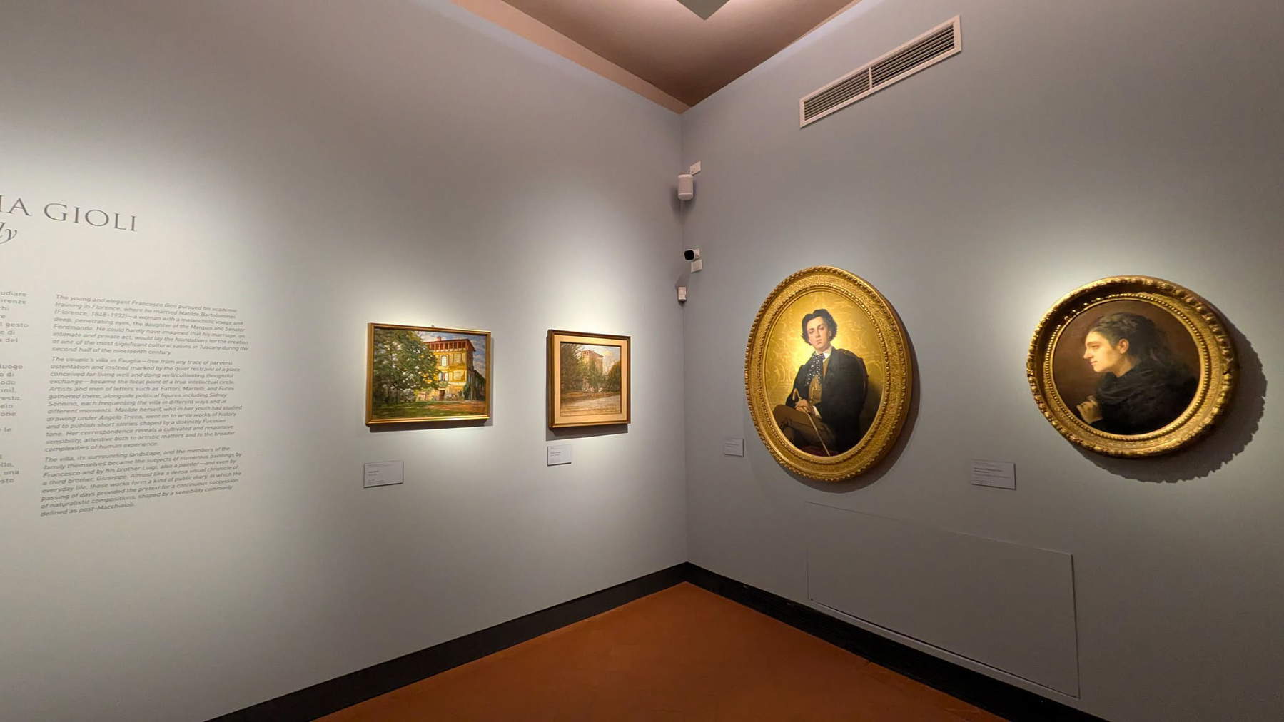 Ausstellungsgestaltung der Ausstellung „Die Brüder Gioli. Und die Malerei in Pisa zwischen dem 19. und 20. Jahrhundert“. Foto: Palazzo Blu
