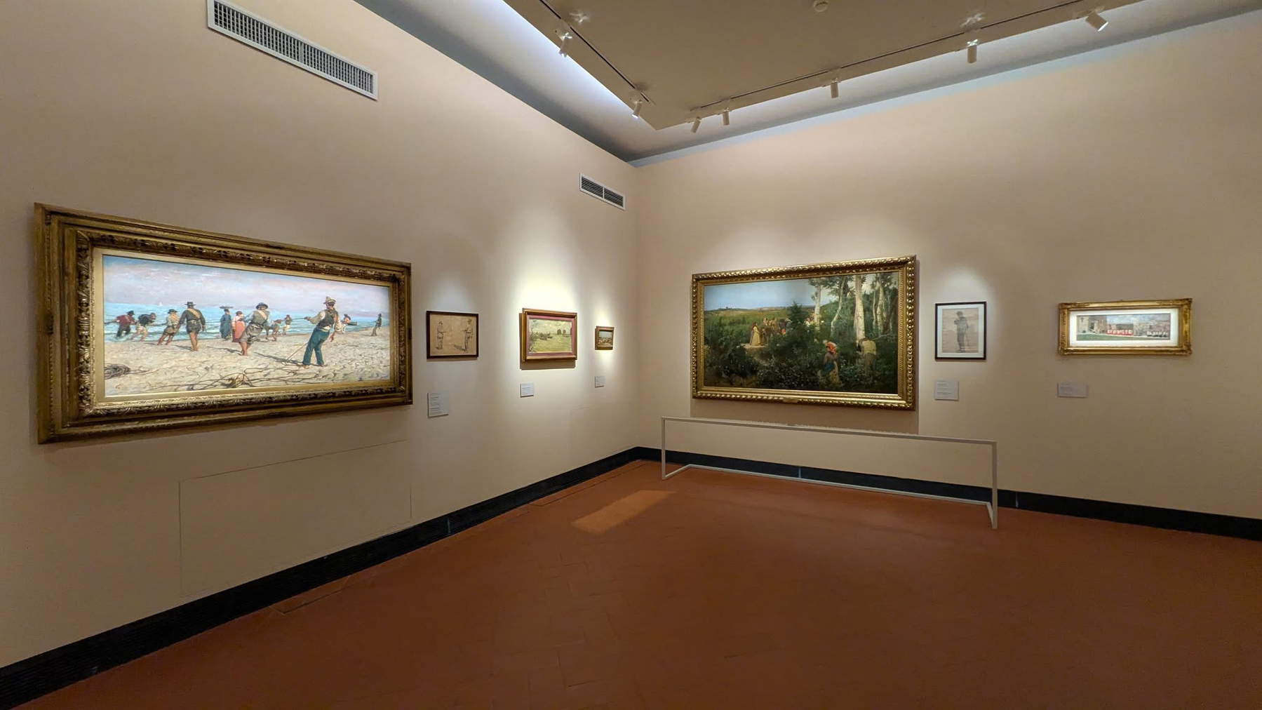 Ausstellungsgestaltung der Ausstellung „Die Brüder Gioli. Und die Malerei in Pisa zwischen dem 19. und 20. Jahrhundert“. Foto: Palazzo Blu