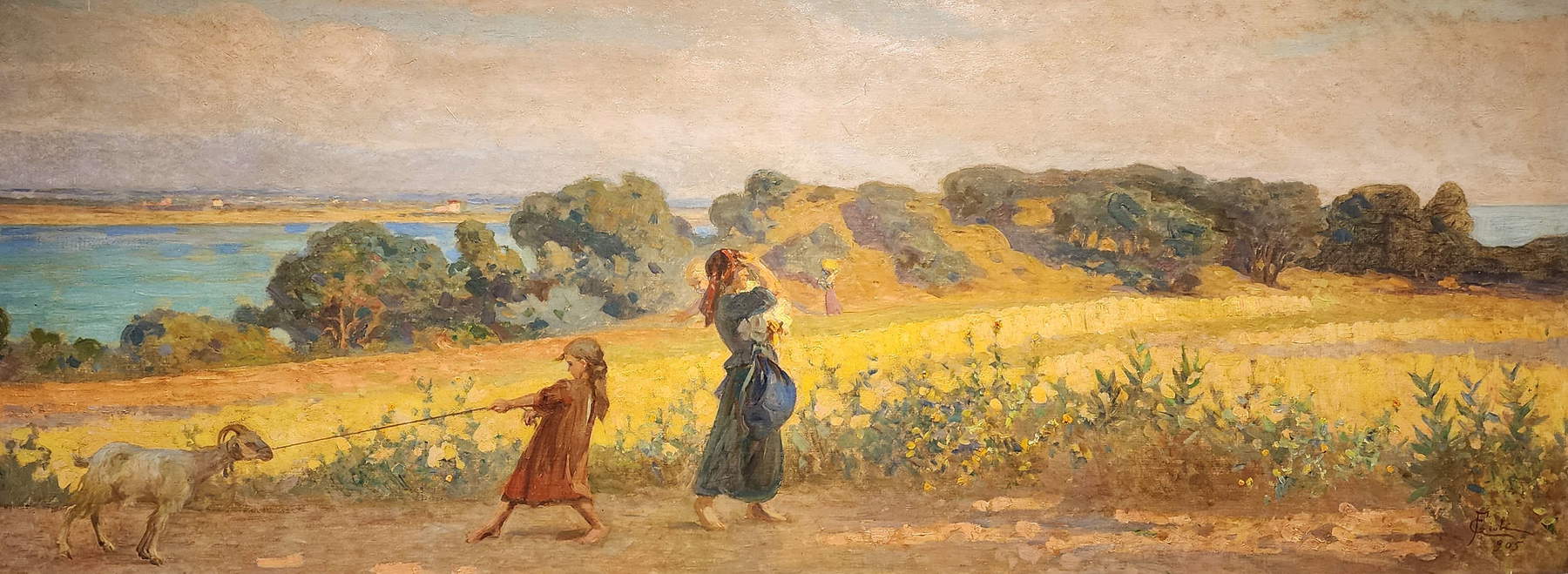 Francesco Gioli, In Castiglioncello (1905; Öl auf Leinwand, 51 x 140 cm; Privatsammlung)