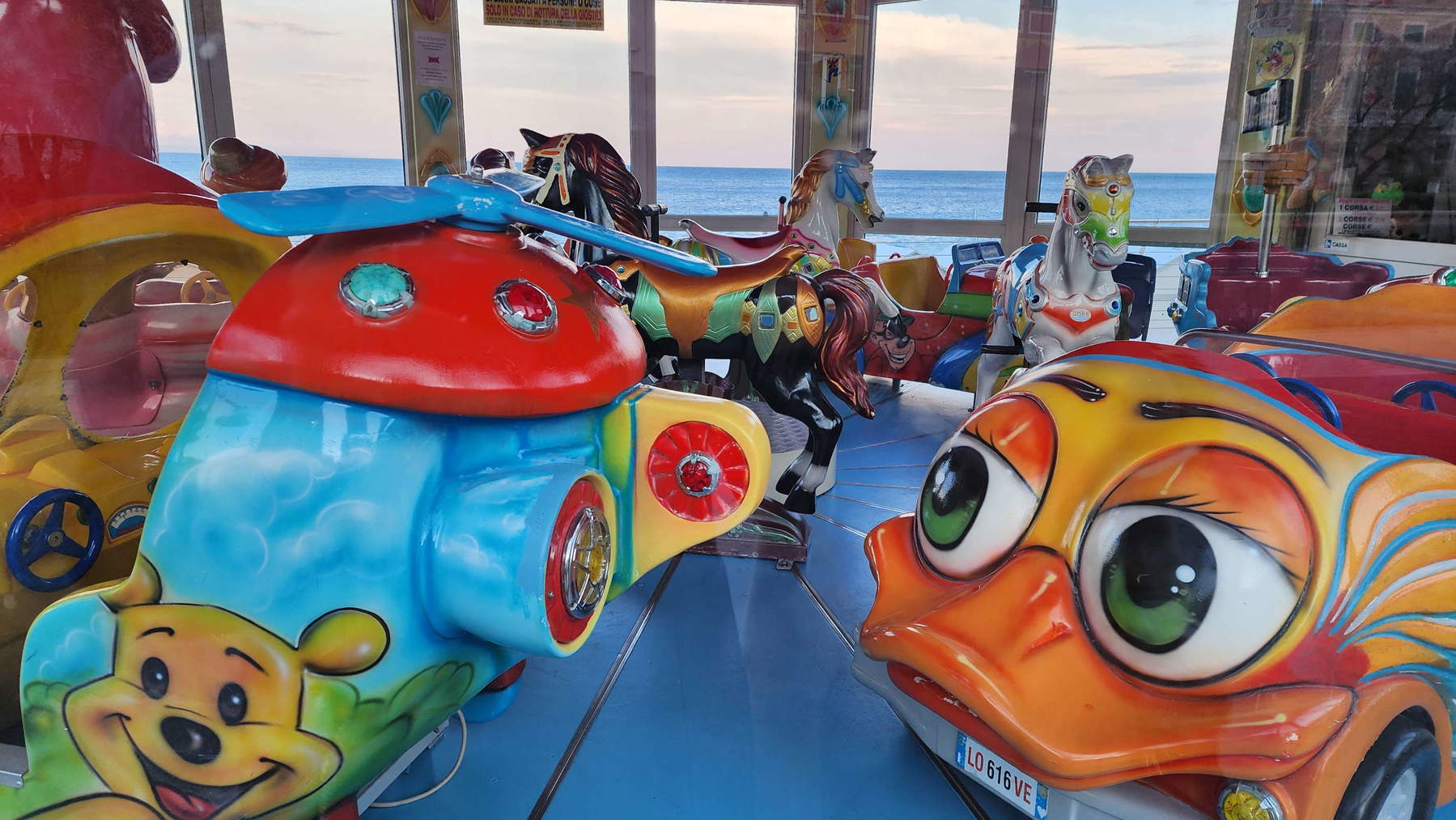 The carousel on the boardwalk