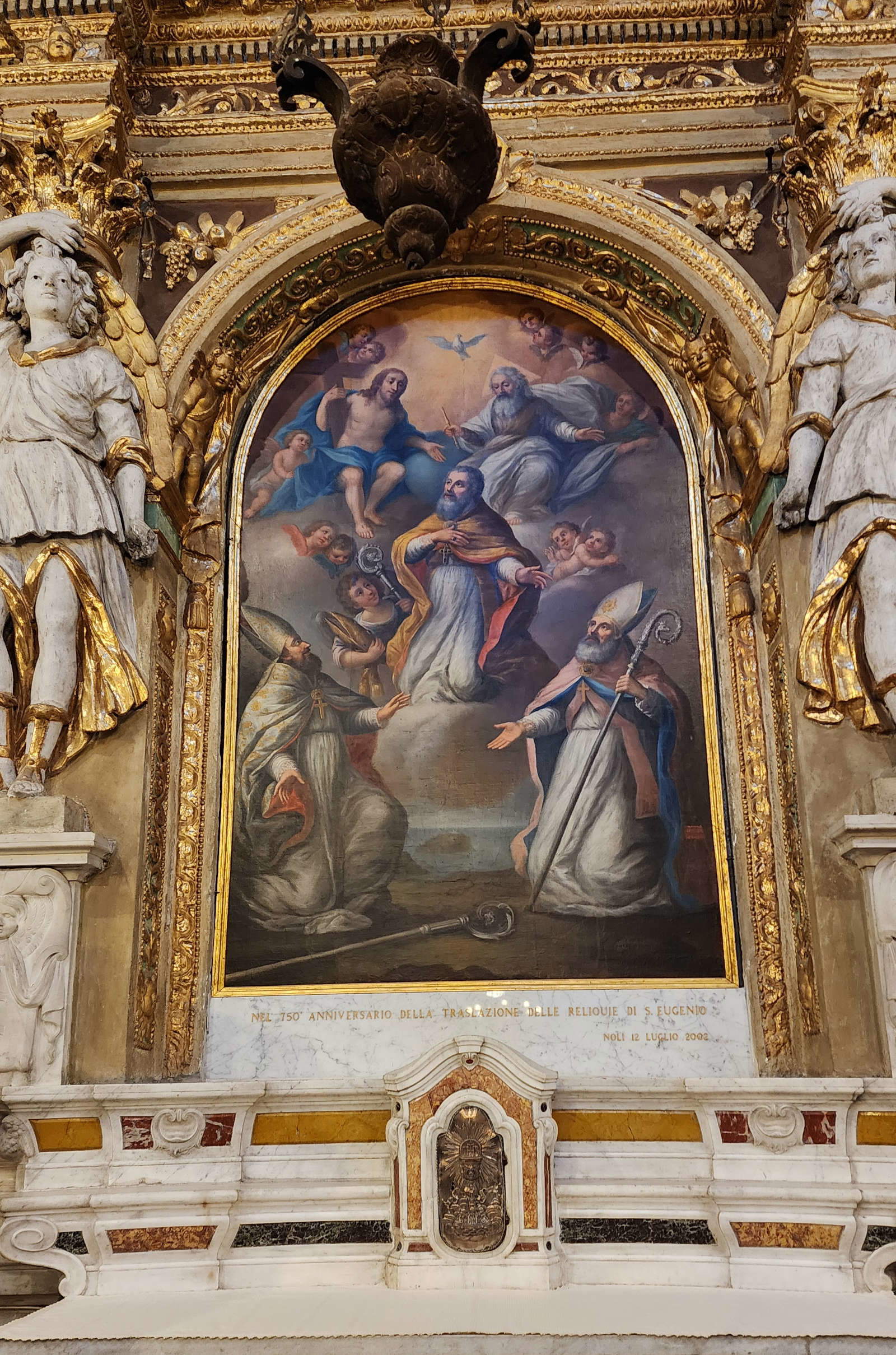 Vicente Su&aacute;rez, *Trinity with Saint Eugene in Glory, Flanked by Saint Fiorenzo and Saint Vendemiale*