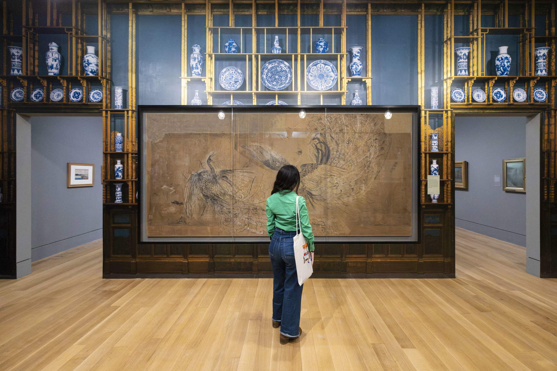 Exhibition displays for the James McNeill Whistler exhibition. Photo: Larina Fernandes &copy; Tate