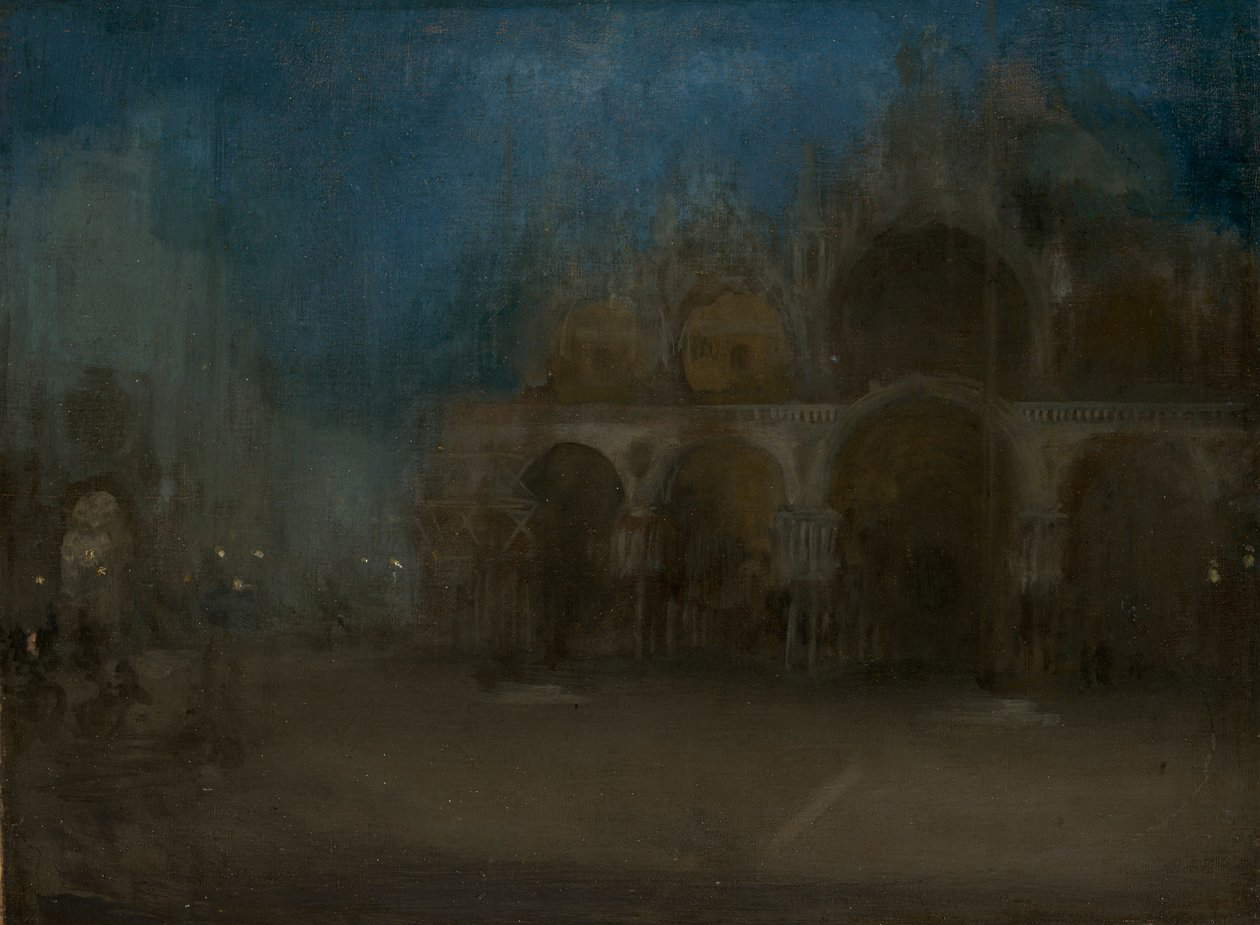 James Abbott McNeill Whistler, *Nocturne: Blue and Gold, St. Mark's in Venice* (1879–1880; oil on canvas, 44.5 x 59.7 cm; Cardiff, National Museum of Wales)