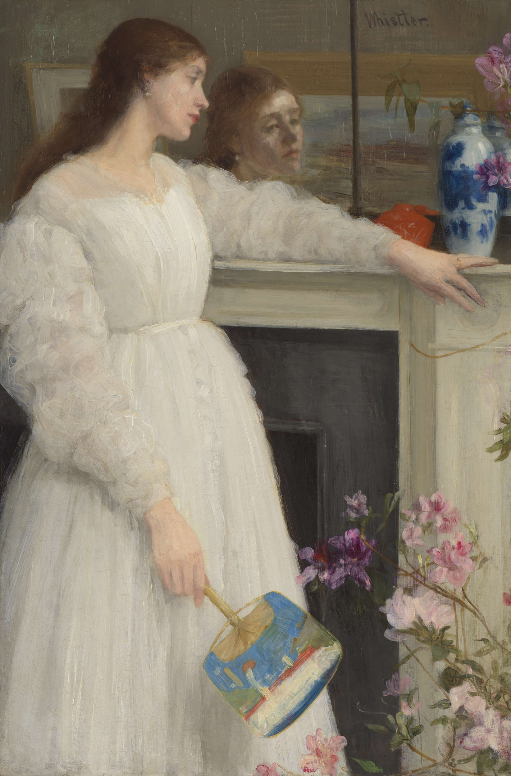 James Abbott McNeill Whistler, *Symphony in White, Portrait No. 2* (1864; oil on canvas, 76.5 x 51.1 cm; London, National Gallery)