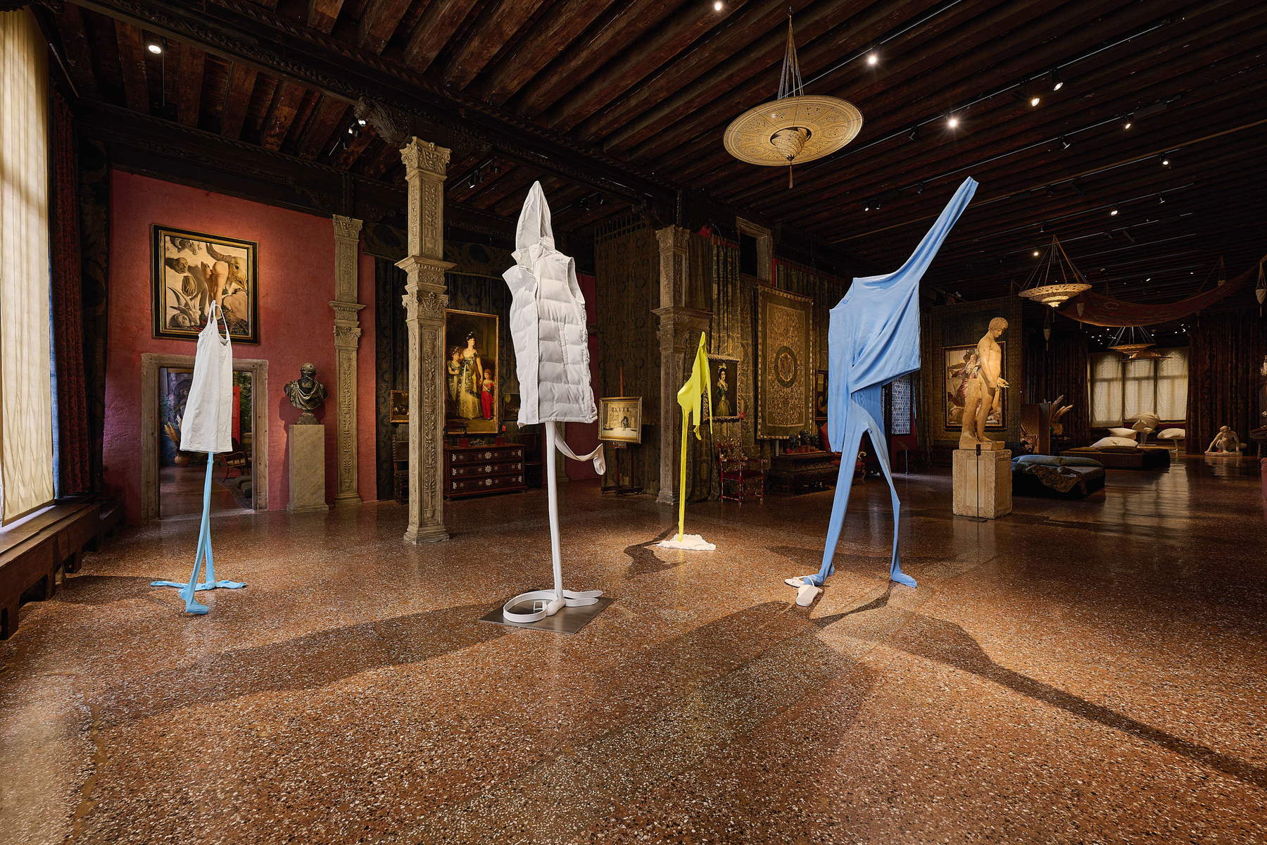 Exhibition installations from “Erwin Wurm: Dreamers.” Photo: Markus Gradwohl