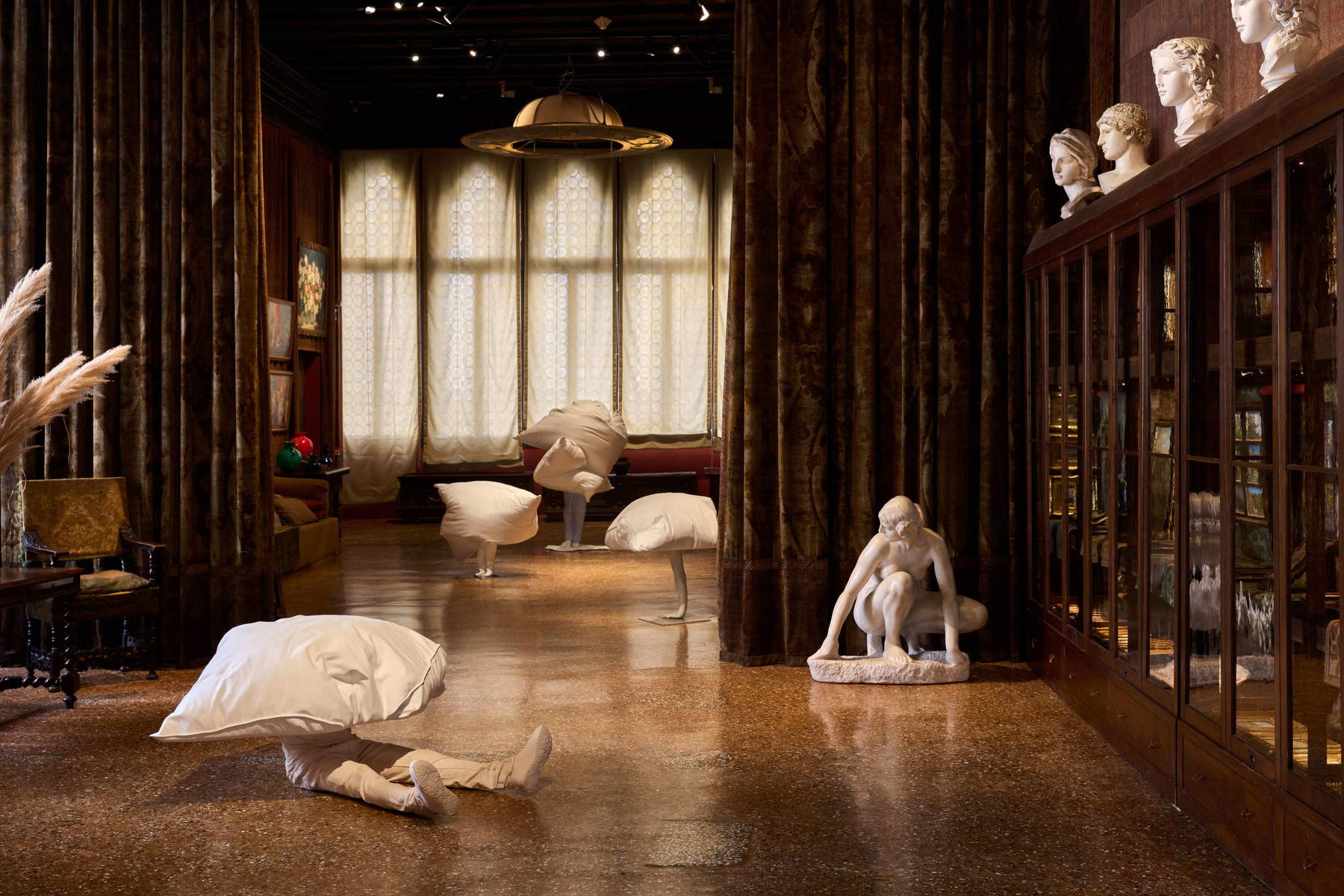 Exhibition installations from “Erwin Wurm: Dreamers.” Photo: Markus Gradwohl
