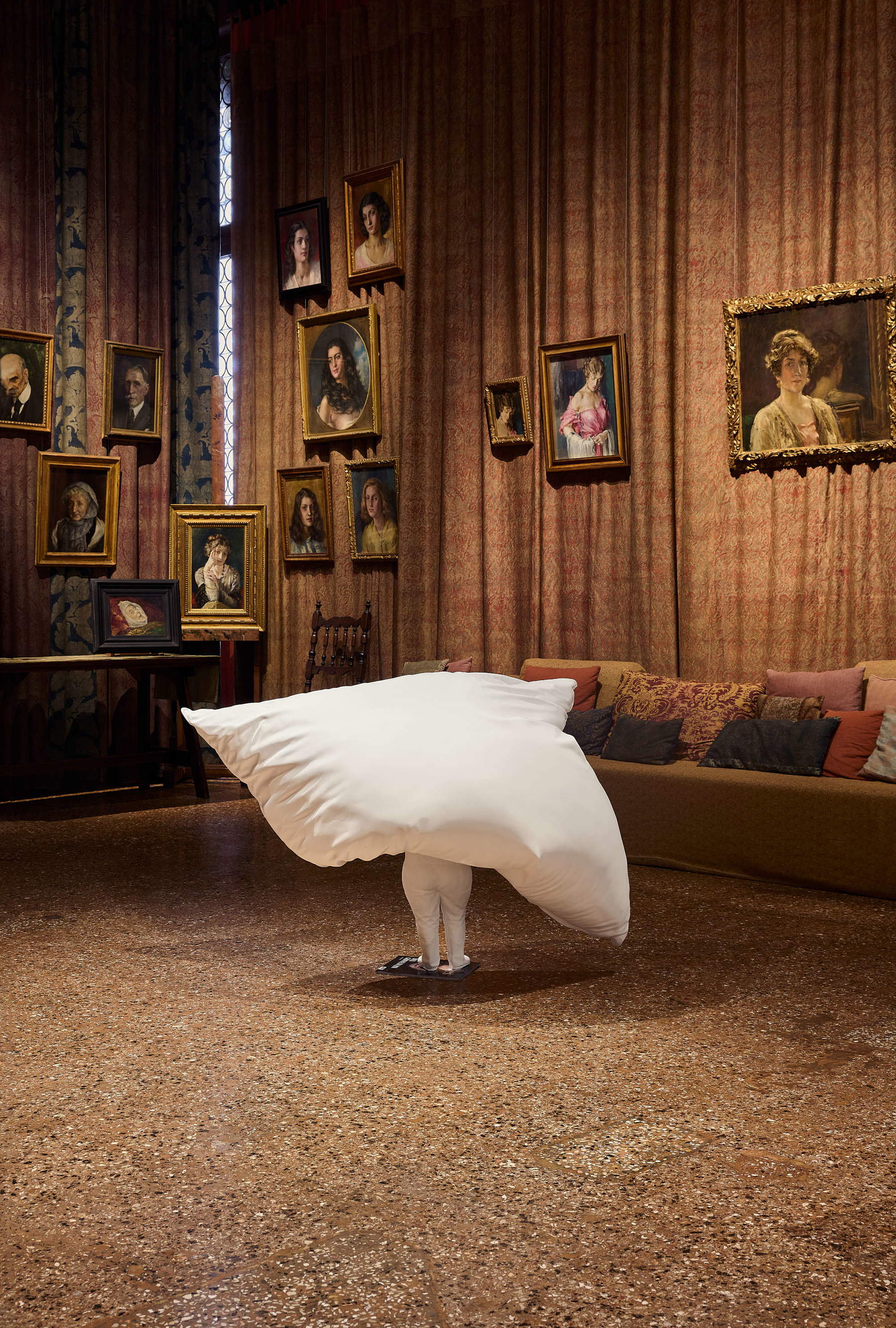 Exhibition installations from “Erwin Wurm: Dreamers.” Photo: Markus Gradwohl