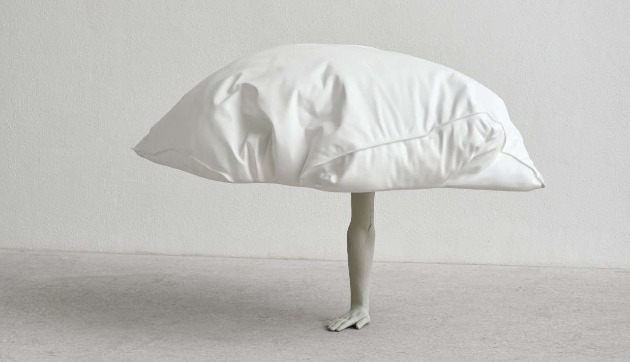 Erwin Wurm, *Dreamer, One Arm* (2024; aluminum, paint, 92 x 148 x 93 cm). &copy; Erwin Wurm, Bildrecht, Vienna 2026. Photo: Markus Gradwohl