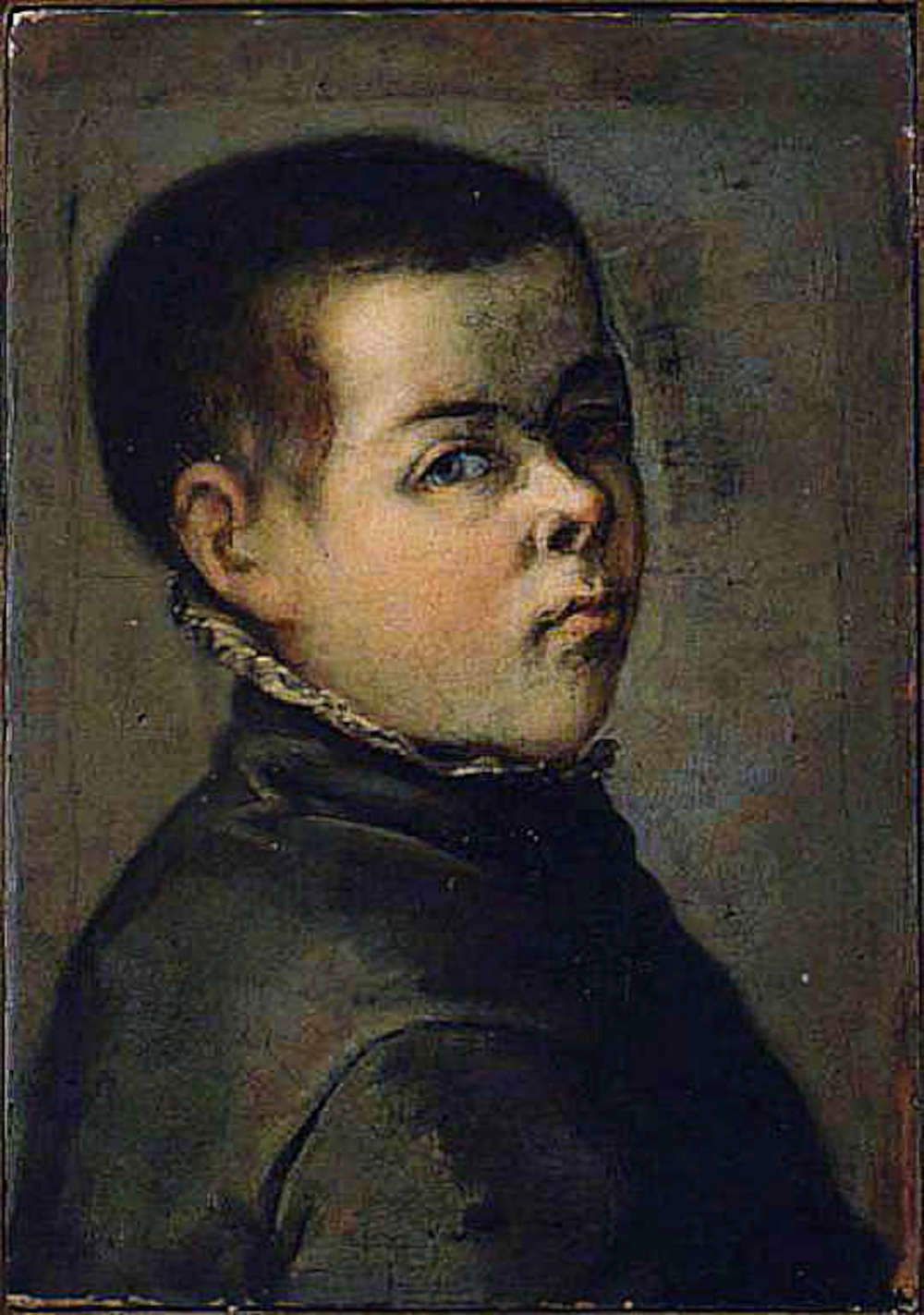 Unknown Artist (after Federico Barocci), Portrait of the Young Bonaventura (17th century; oil on canvas, 47 &times; 32 cm; Bari, Corrado Giaquinto Civic Art Gallery, inv. 1600035764)