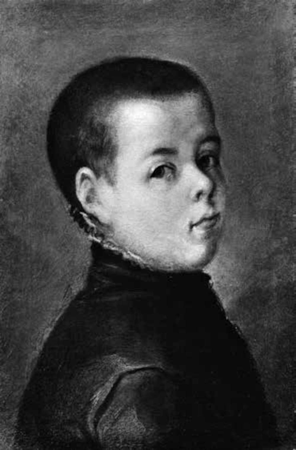 Unknown Artist (after Federico Barocci), Portrait of the Young Bonaventura (17th century; oil on canvas, 48 &times; 33 cm; location unknown)