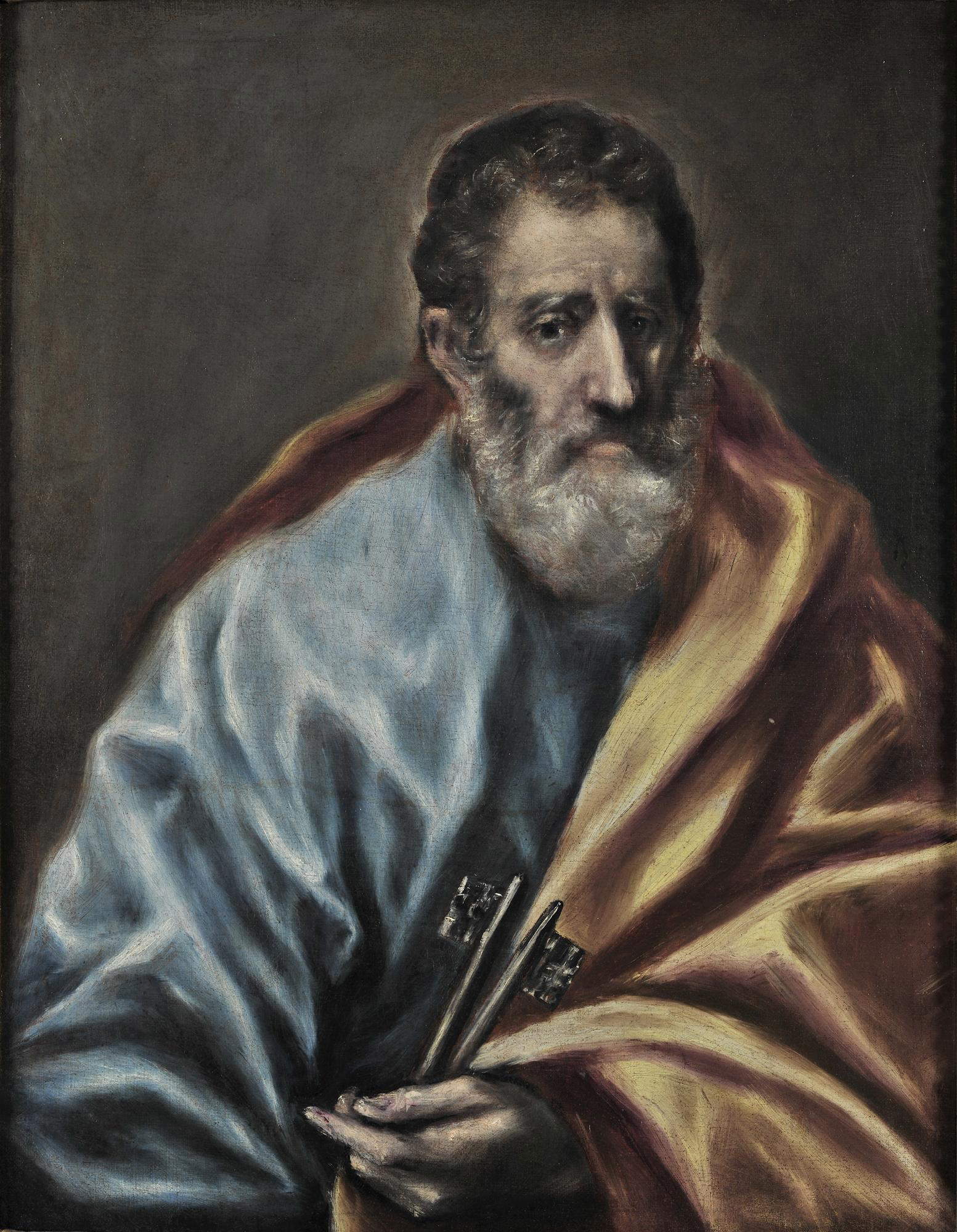 Fig. 9 &ndash; El Greco (Domenikos Theotokopoulos), Saint Peter (circa 1600&ndash;1607; oil on canvas, 68.5 x 53 cm; Athens, National Gallery of Greece)